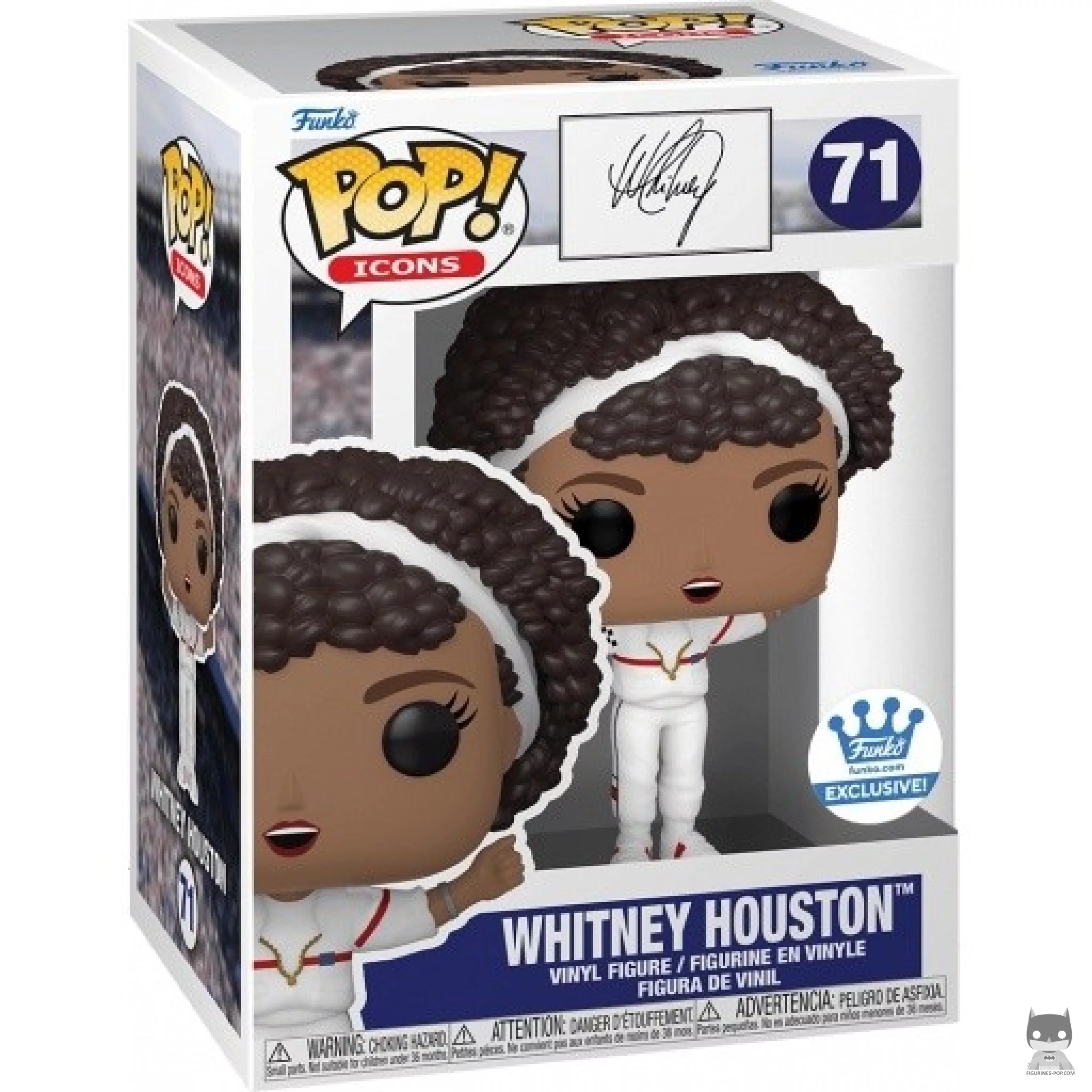 Figura Funko Pop! Whitney Houston en su caja