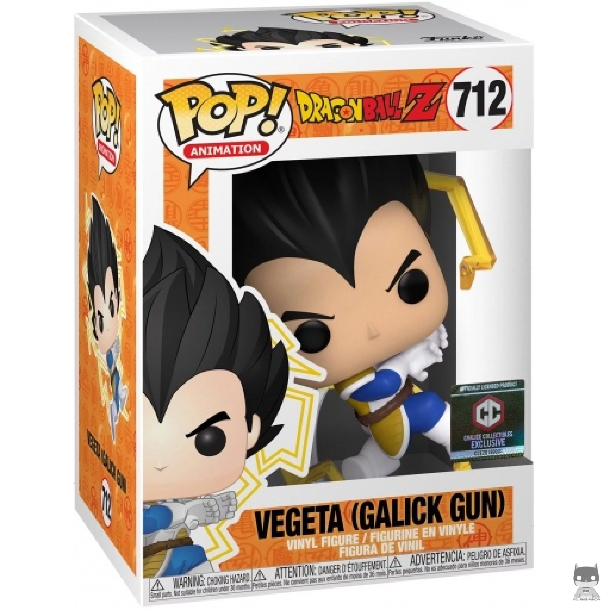 Figura Funko Pop! Vegeta Galick Gun en su caja