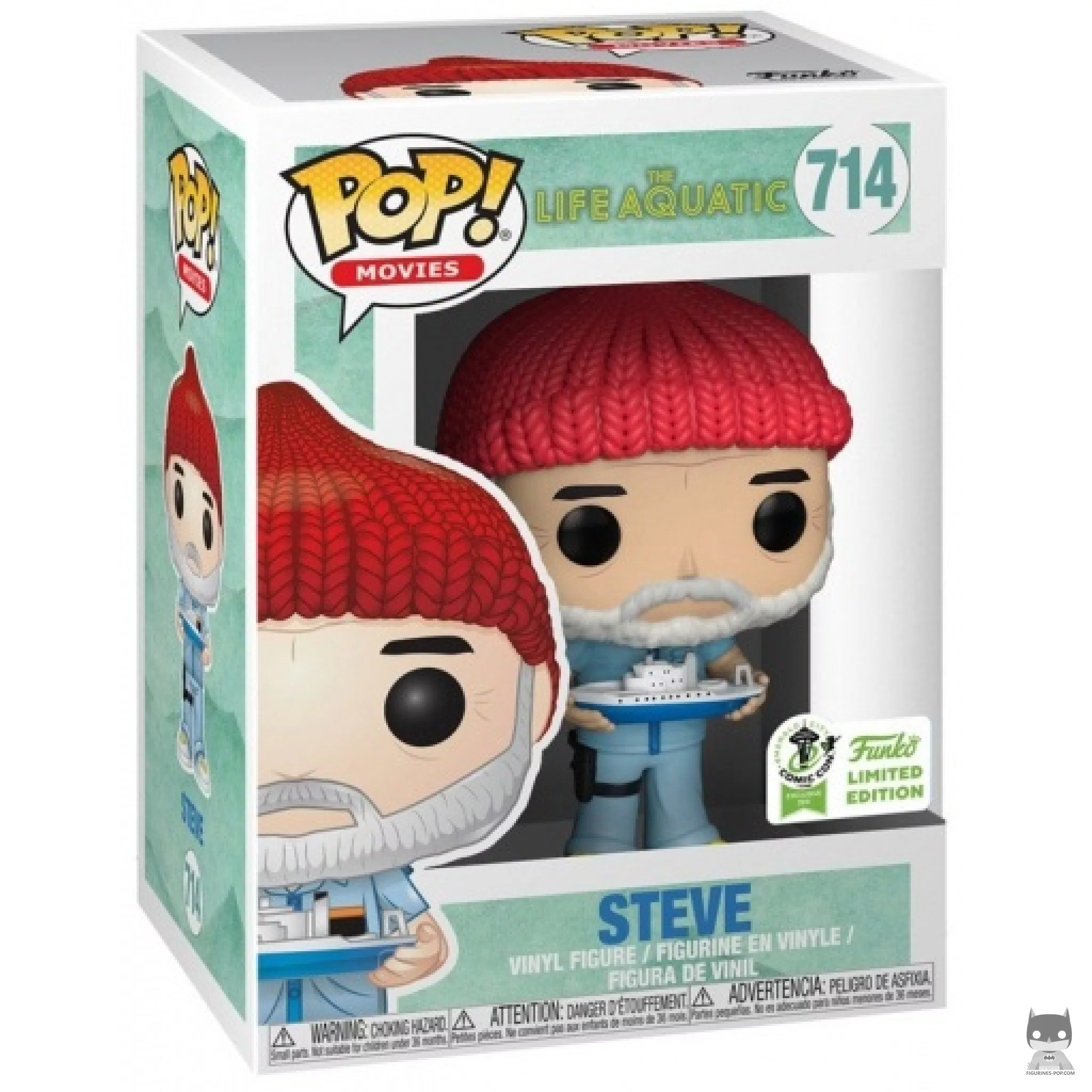 Figura Funko Pop! Steve Zissou en su caja