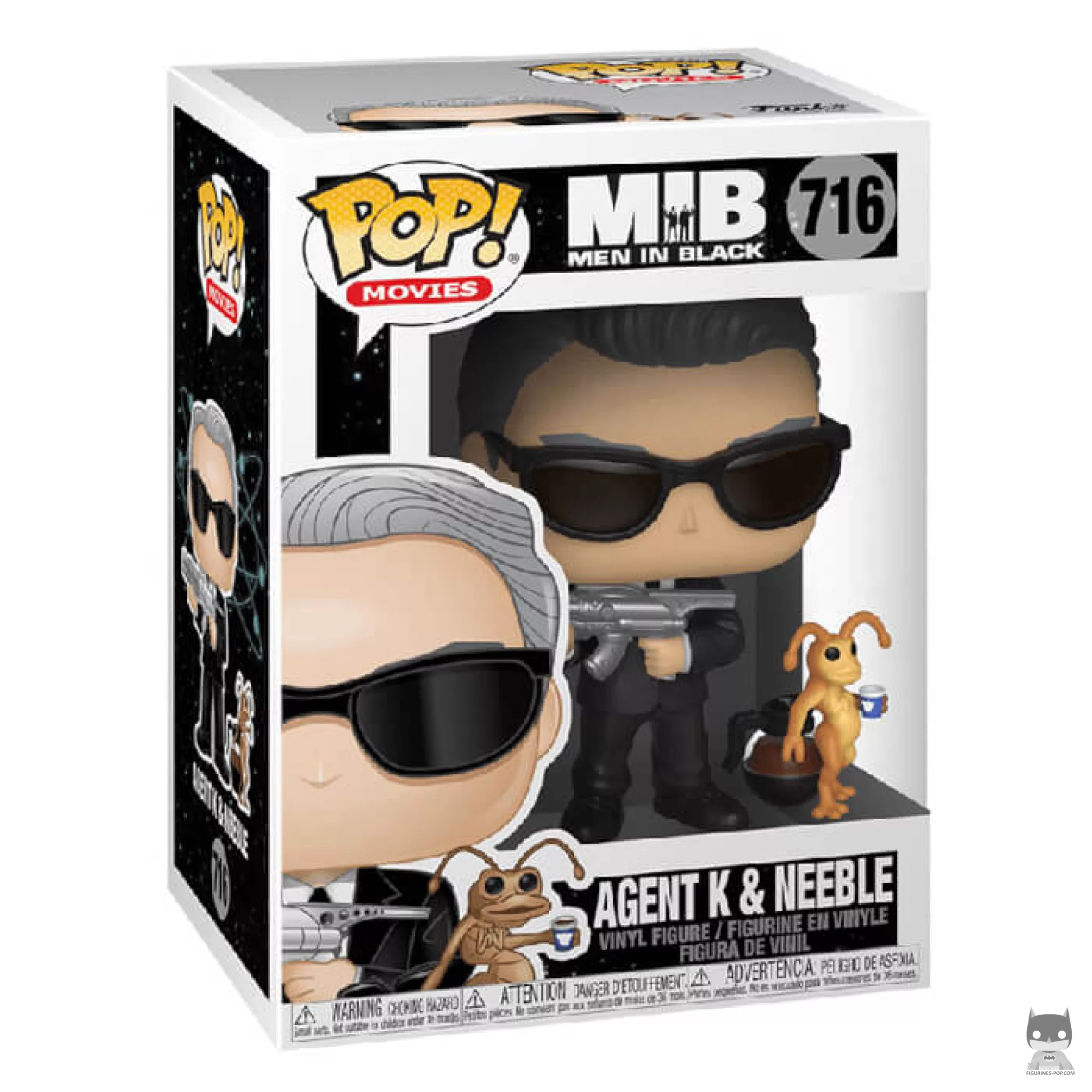 Figura Funko Pop! Agente K & Neeble en su caja