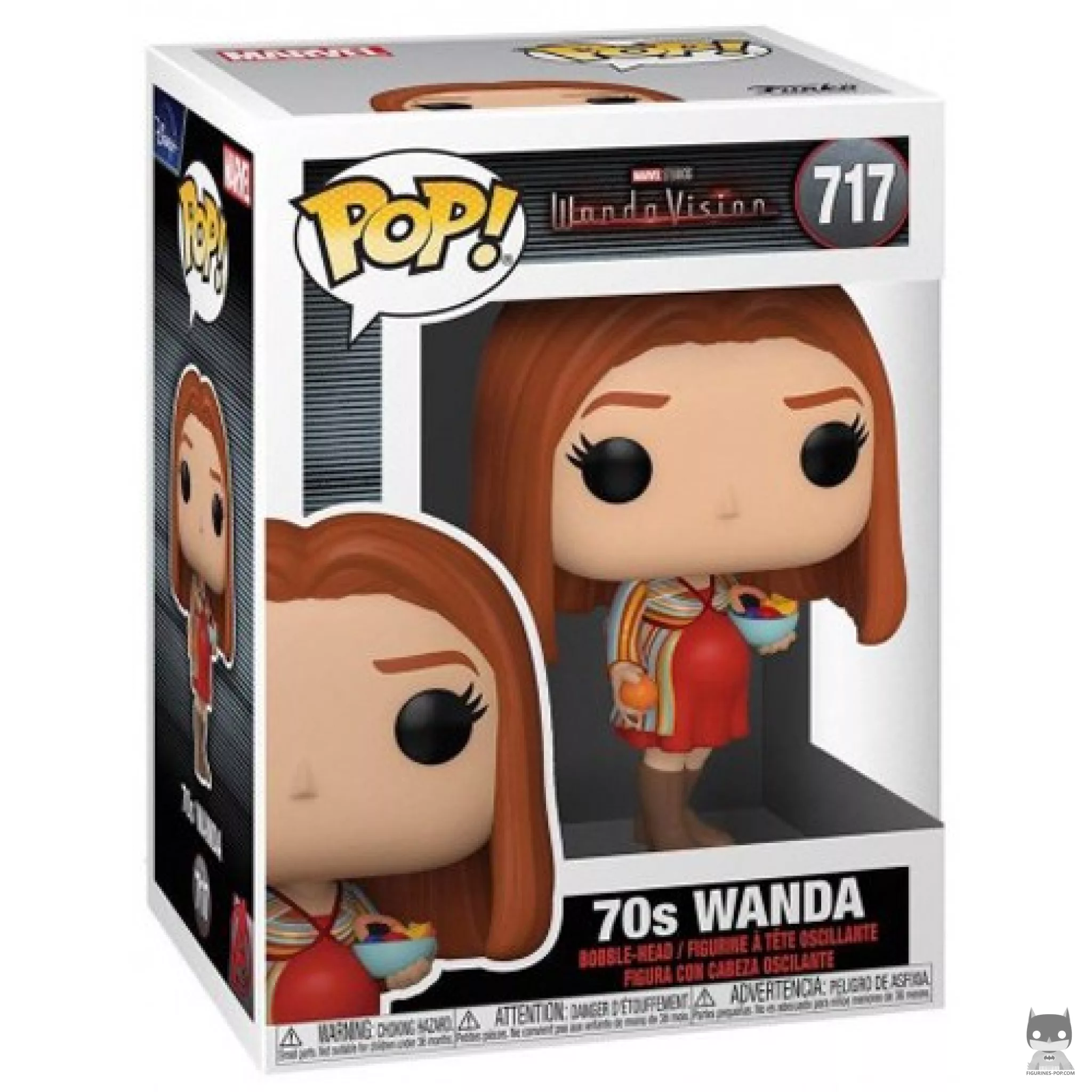 Figura Funko Pop! Wanda años 70 en su caja