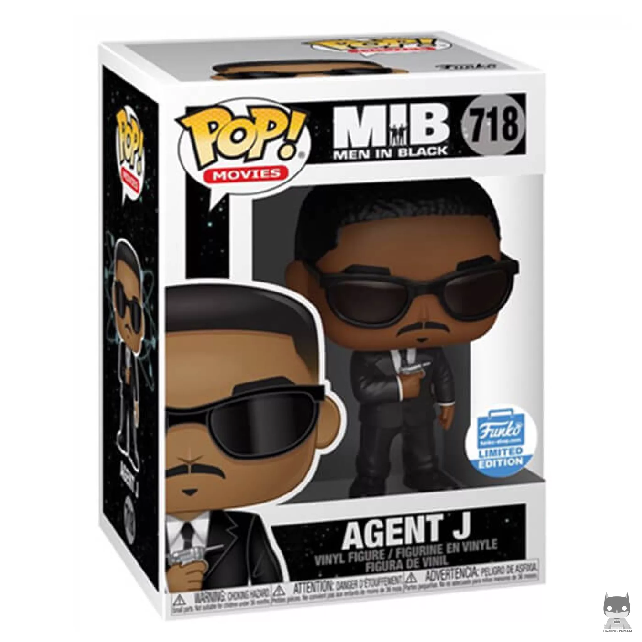 Figura Funko Pop! Agente J en su caja