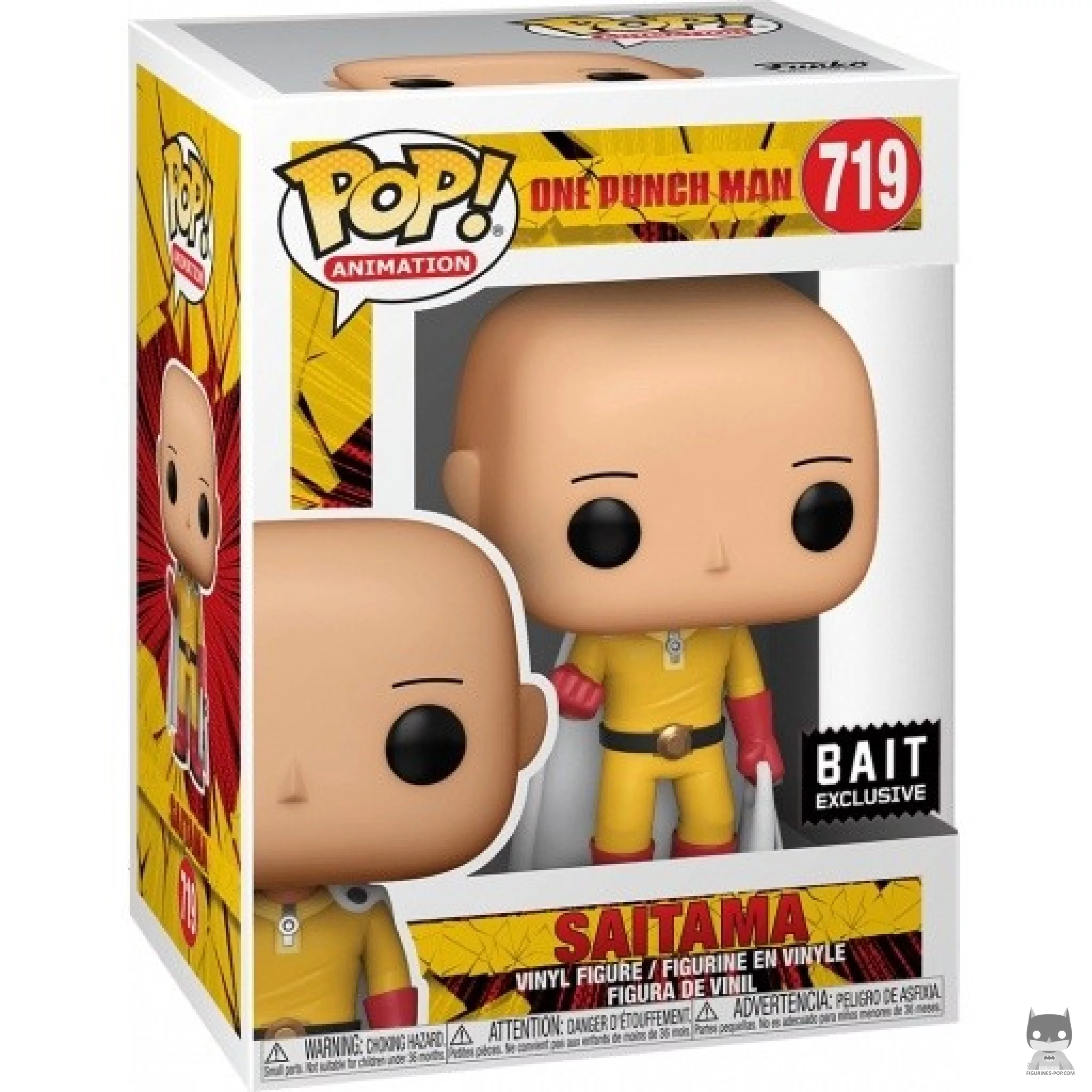 Figura Funko Pop! Saitama con traje en su caja