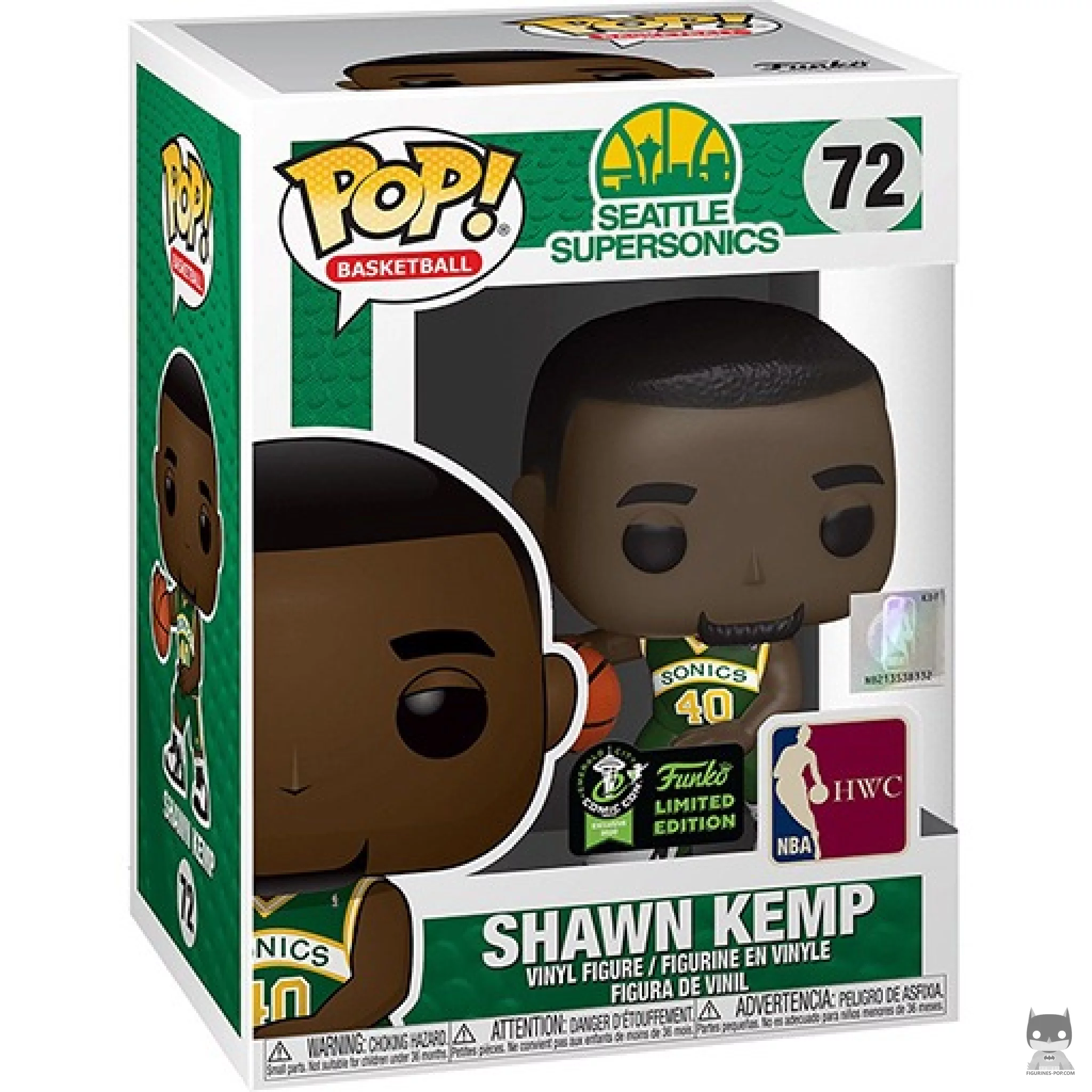 Figura Funko Pop! Shawn Kemp en su caja