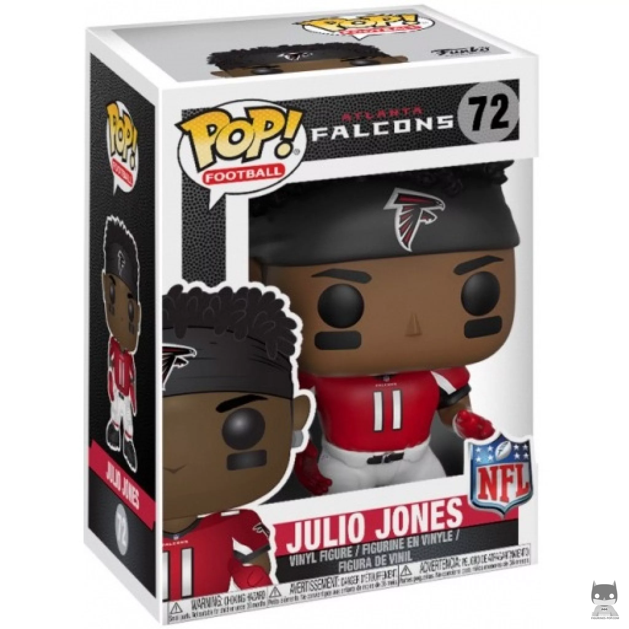 Figura Funko Pop! Julio Jones (Falcons local) en su caja
