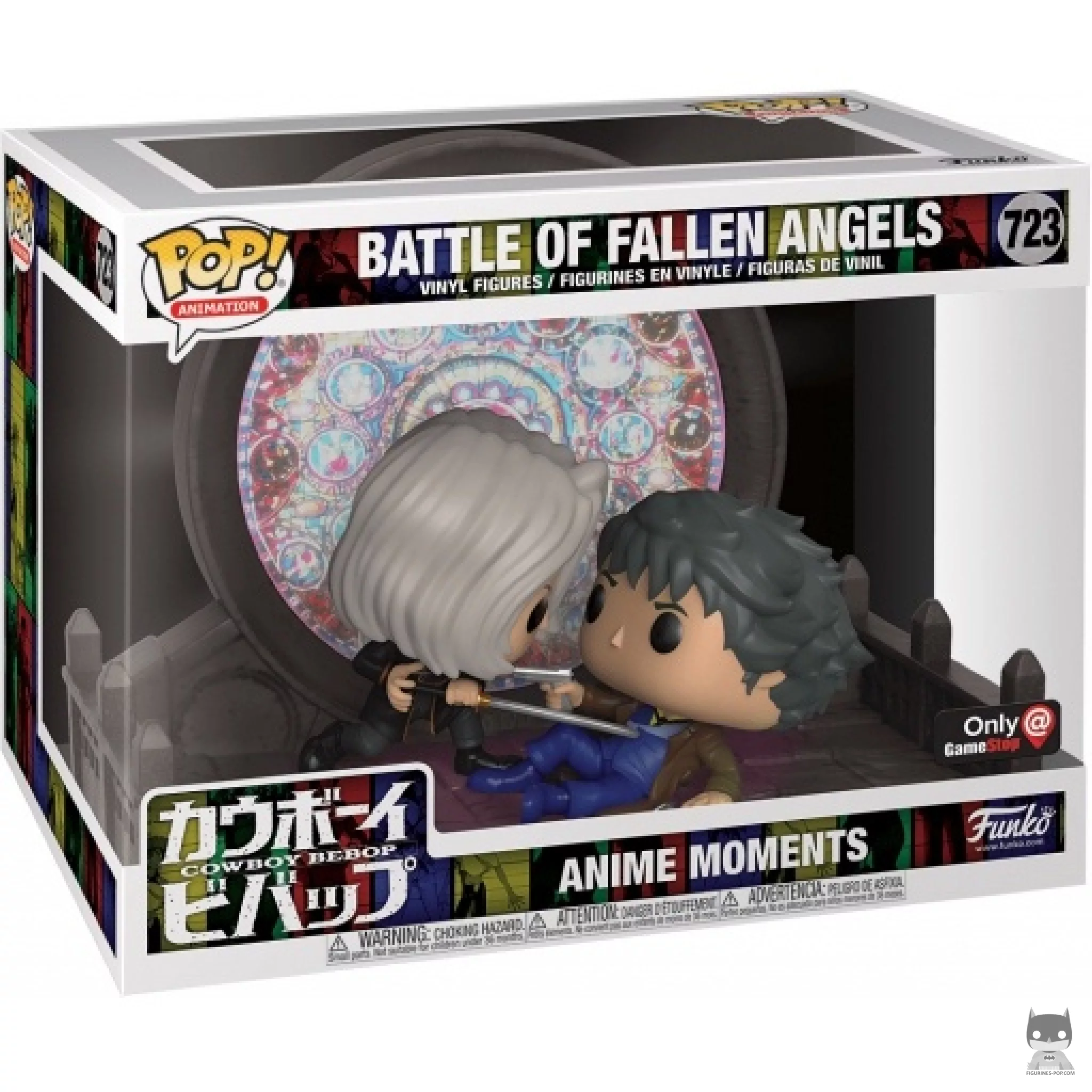 Figura Funko Pop! Batalla de los ángeles caídos en su caja
