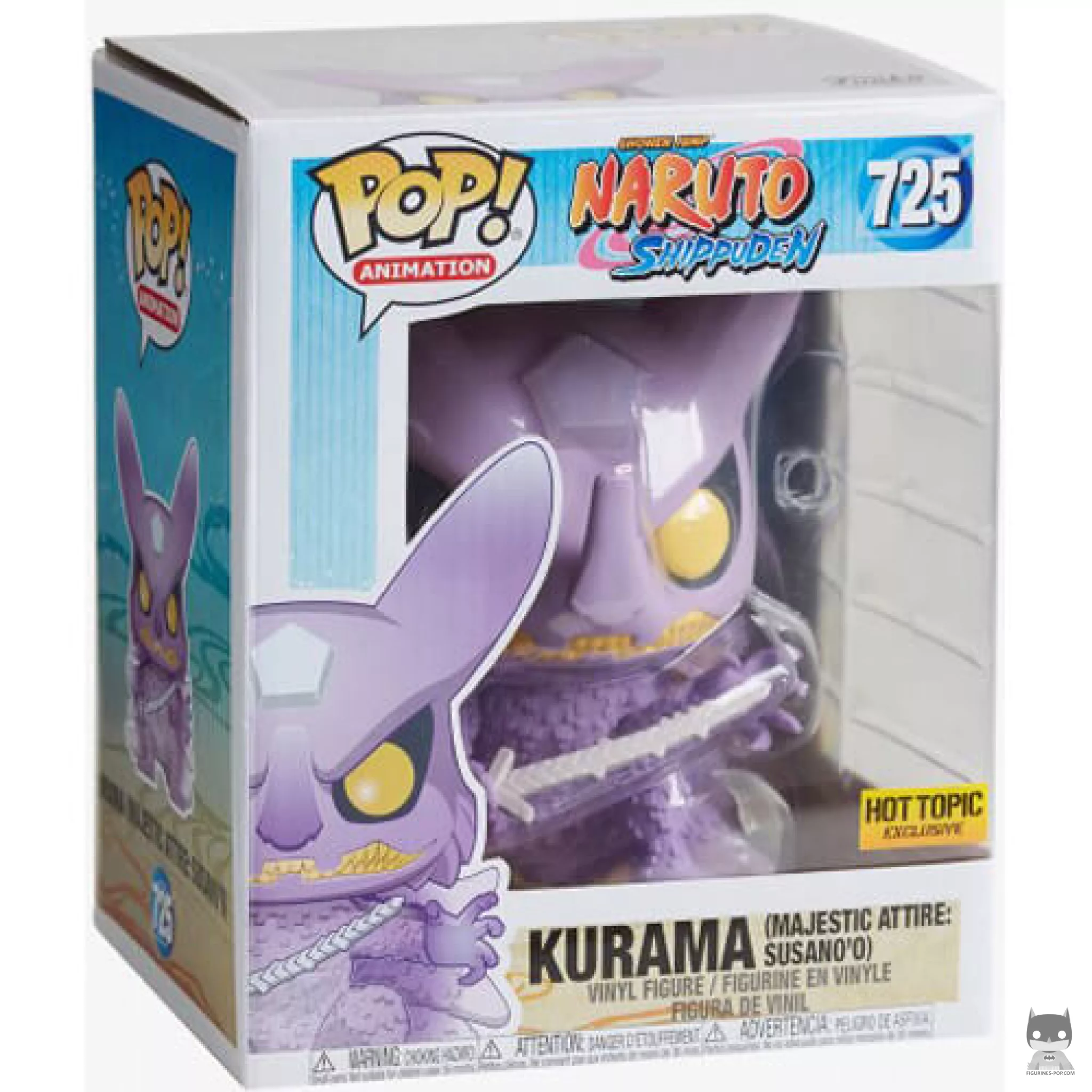 Figura Funko Pop! Kurama (Atuendo majestuoso: Susano'o) (Supersized) en su caja
