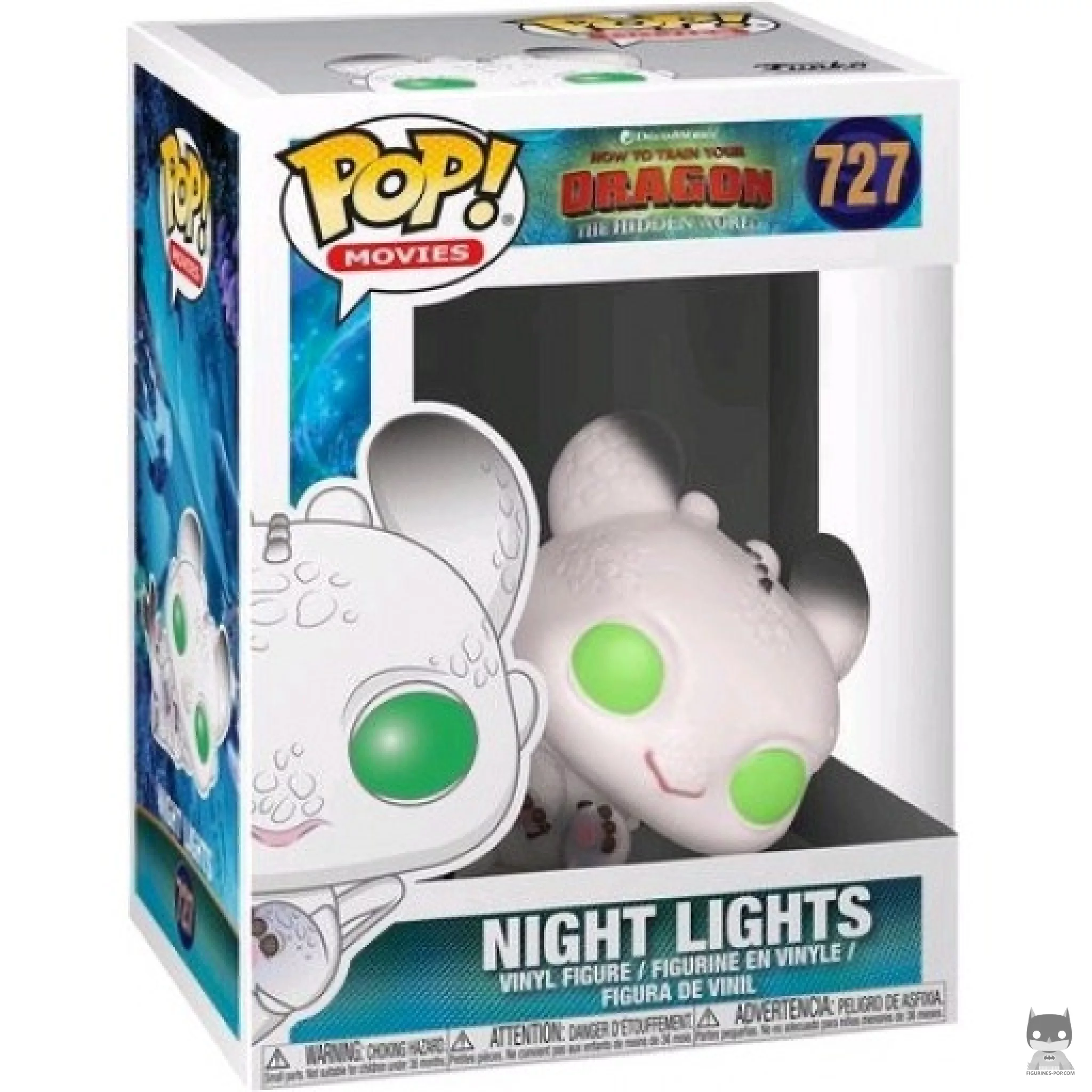 Figura Funko Pop! Night Lights (Blanco) en su caja