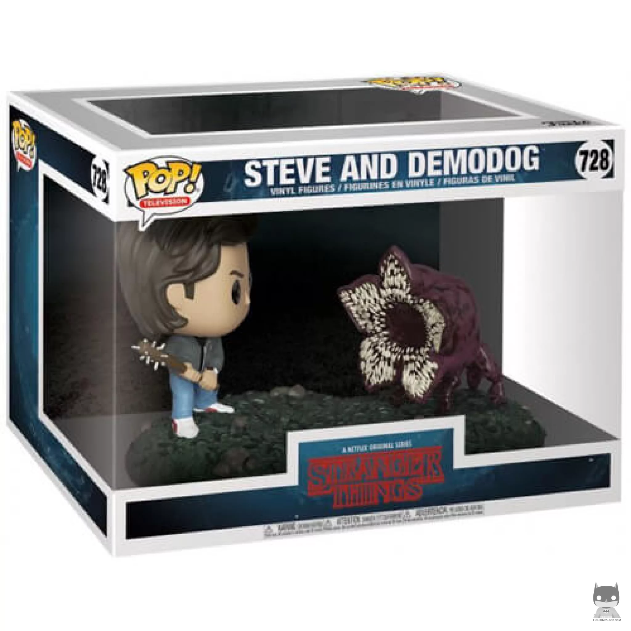 Figura Funko Pop! Steve vs. Demoperro en su caja