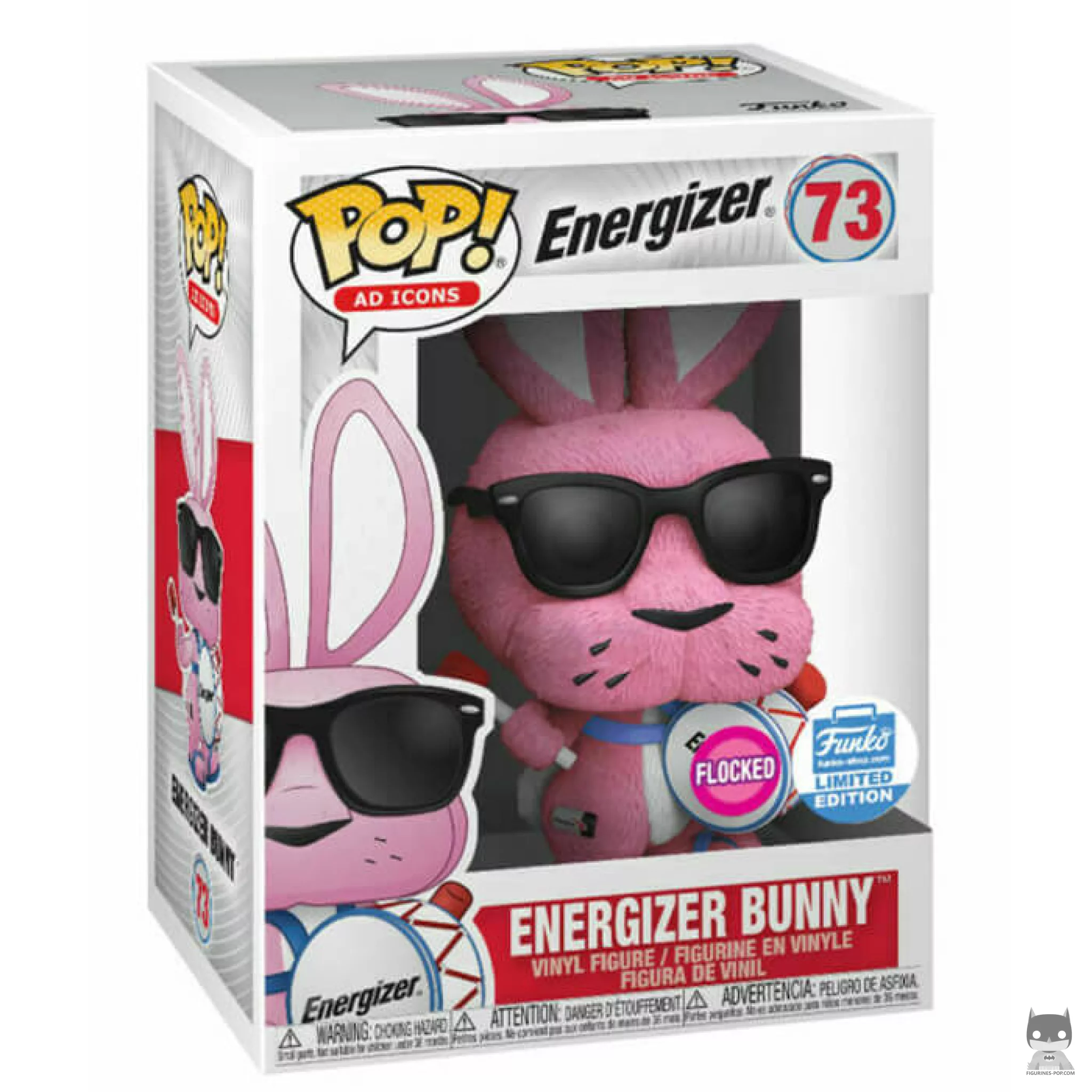 Figura Funko Pop! Conejito de Energizer (Flocado) en su caja