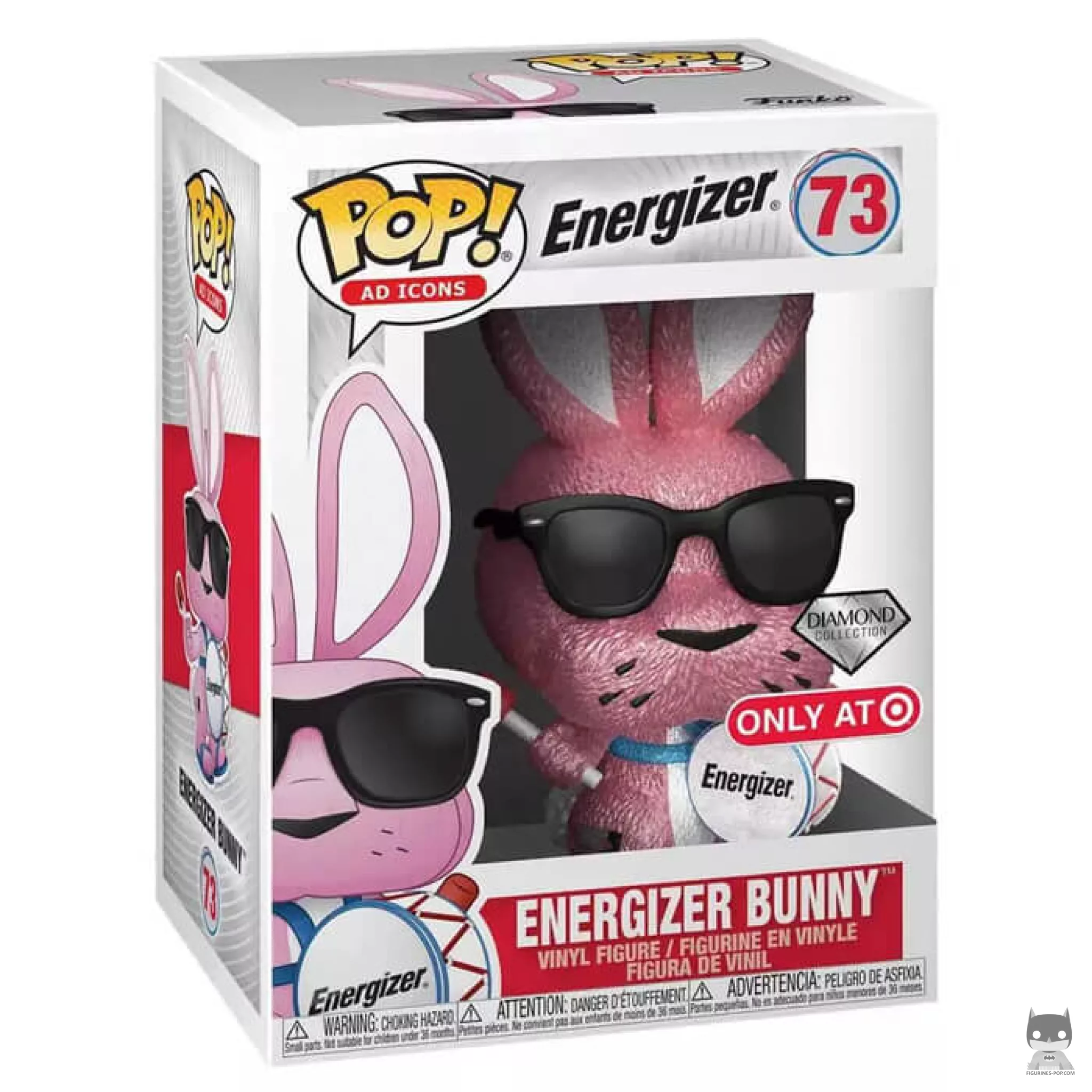 Figura Funko Pop! Conejito de Energizer (Purpurina de diamante) en su caja