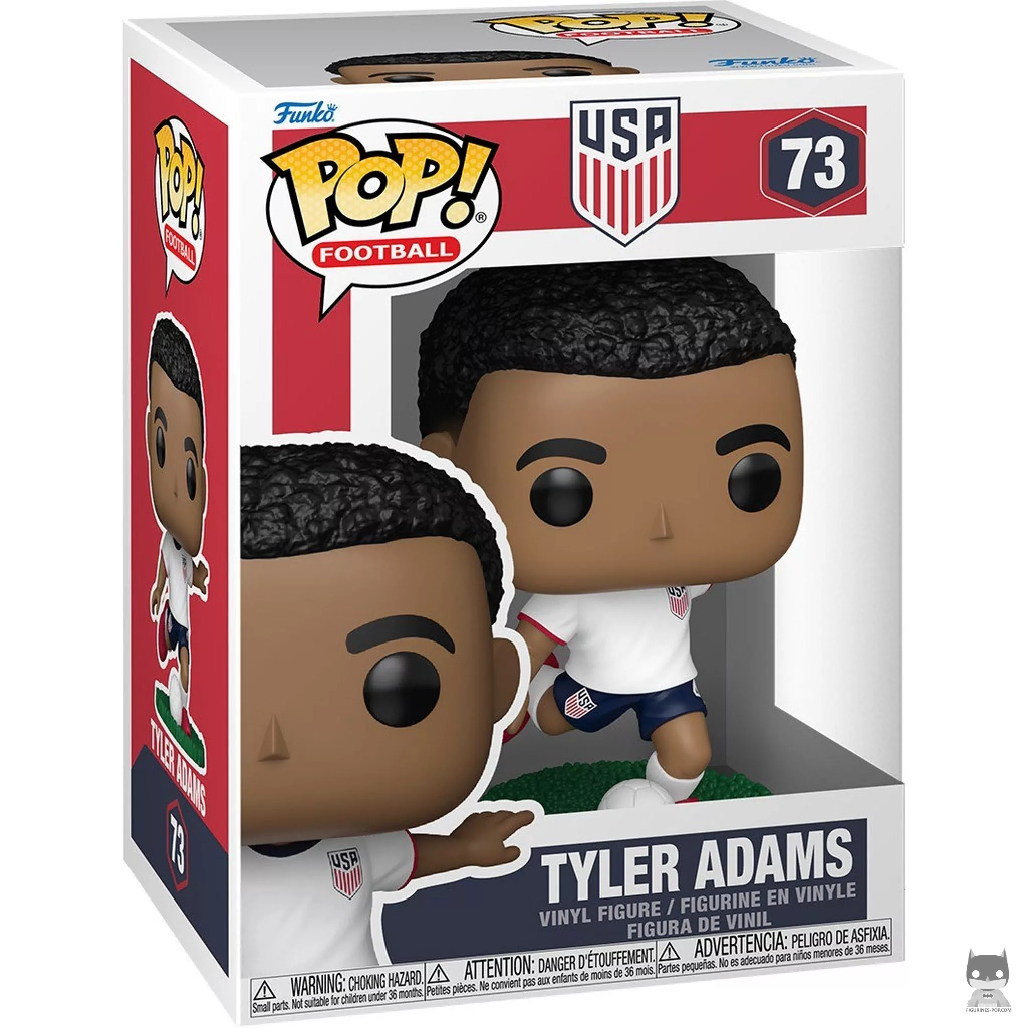 Figura Funko Pop! Tyler Adams (EE. UU.) en su caja