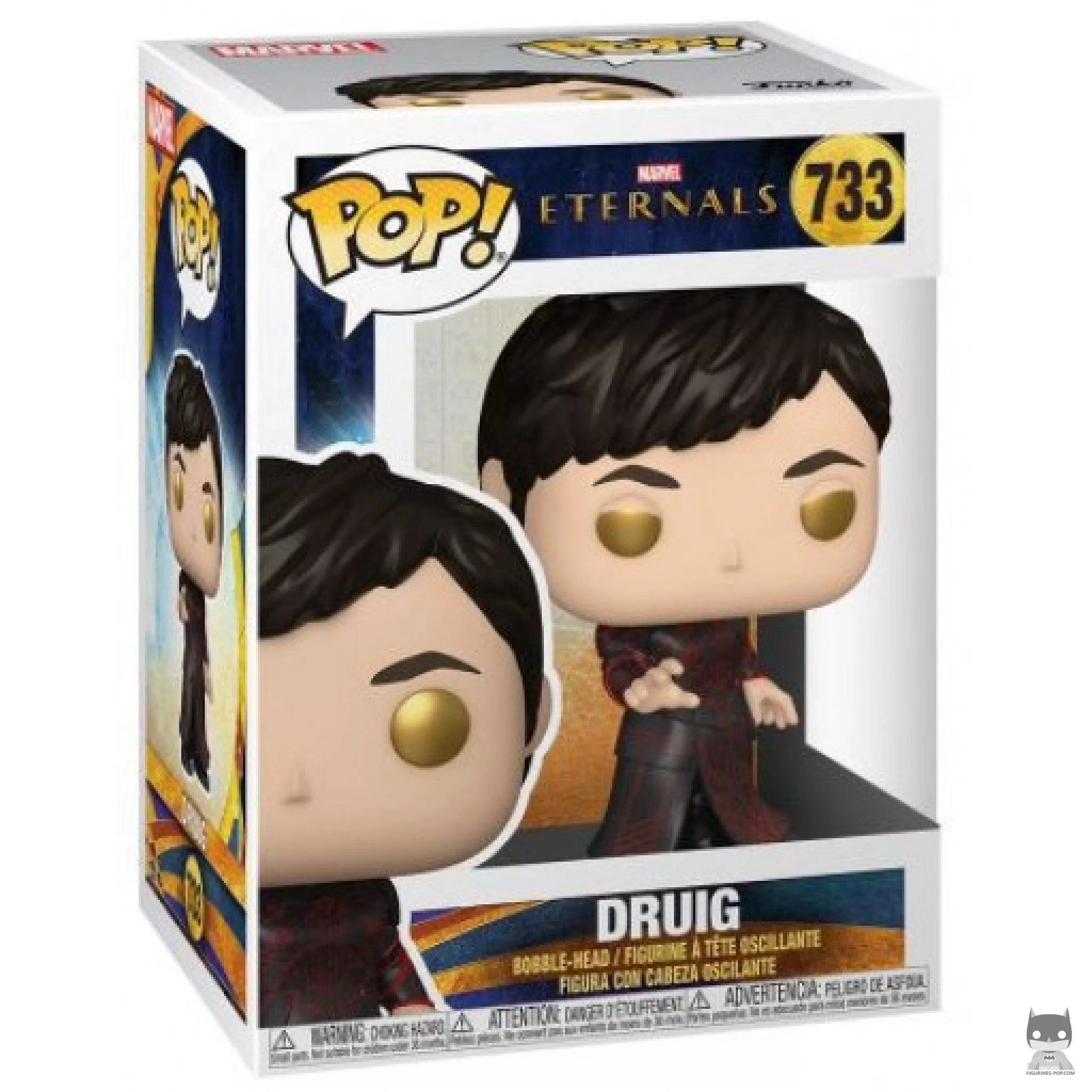 Figura Funko Pop! Druig en su caja