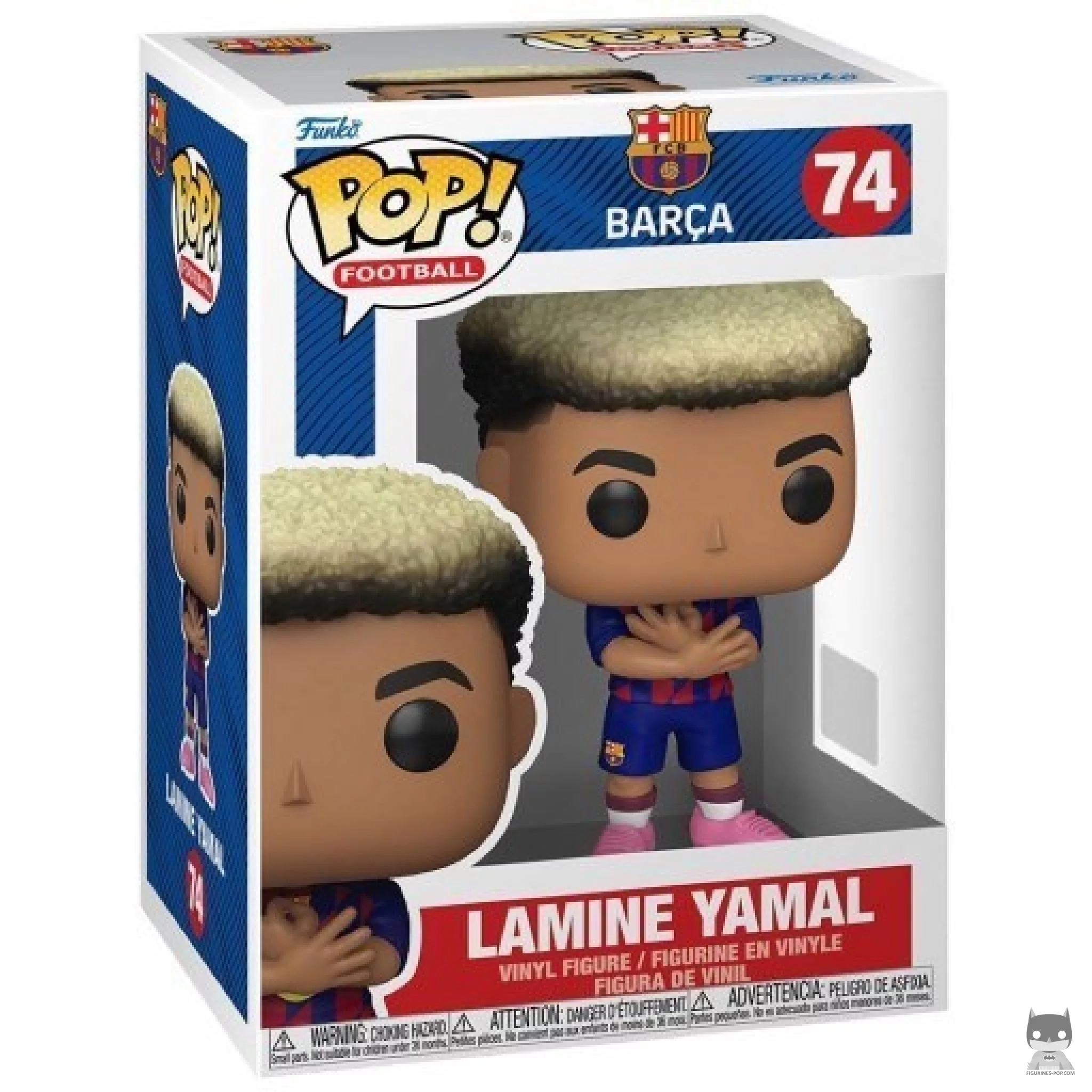 Figura Funko Pop! Lamine Yamal (FC Barcelona) en su caja