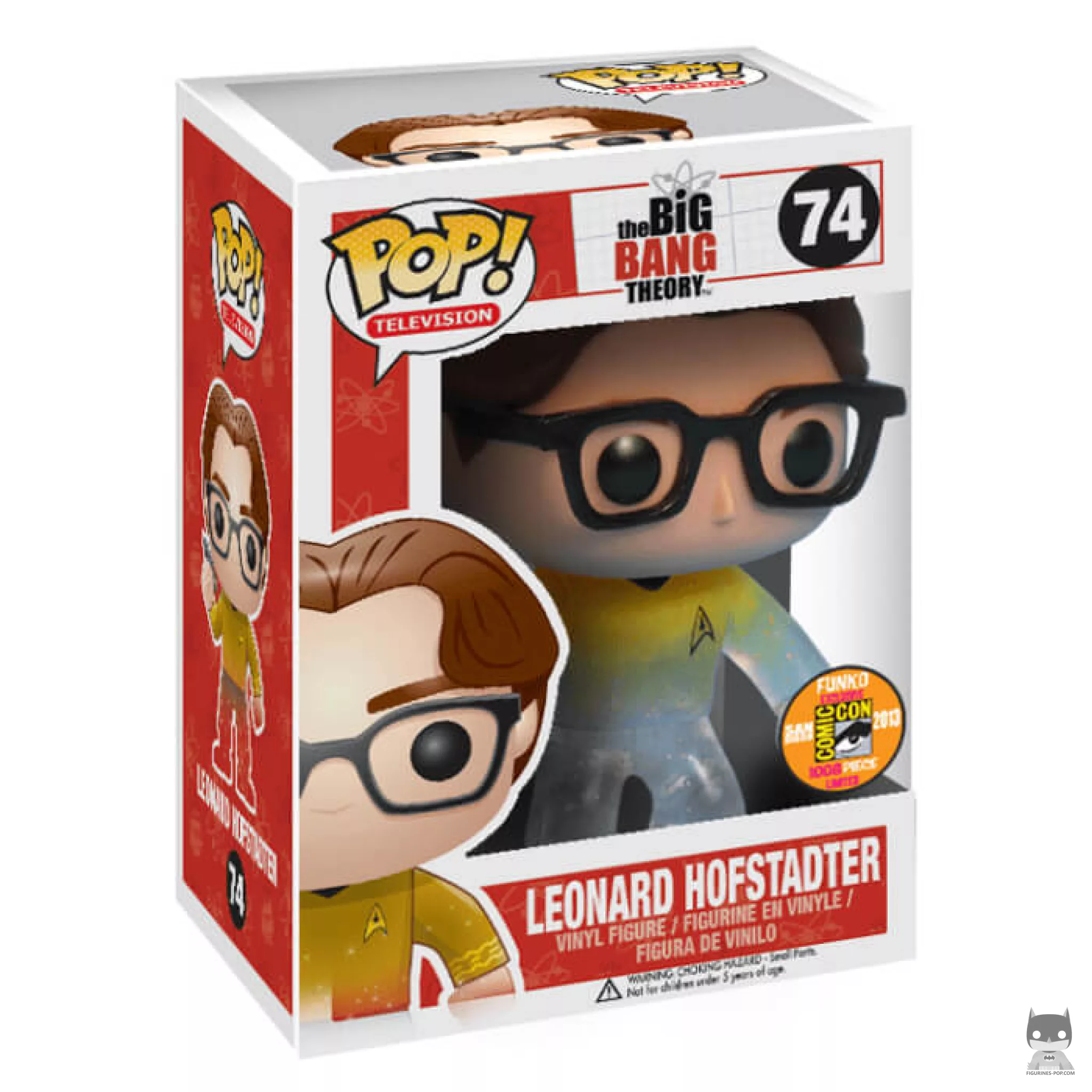 Figura Funko Pop! Leonard Hofstadter (Star Trek) (Fade) en su caja