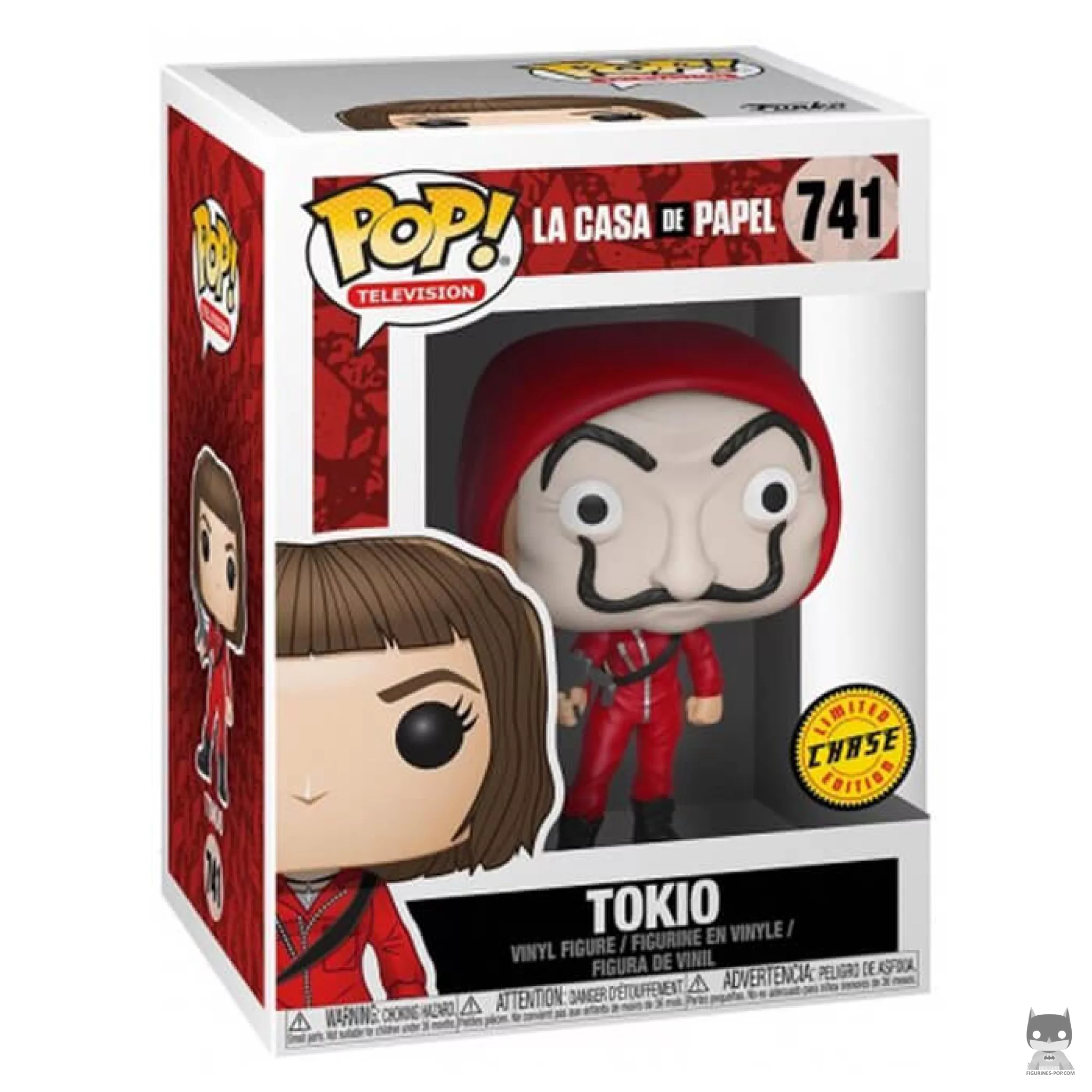 Figura Funko Pop! Tokio (Con máscara) (Chase) en su caja