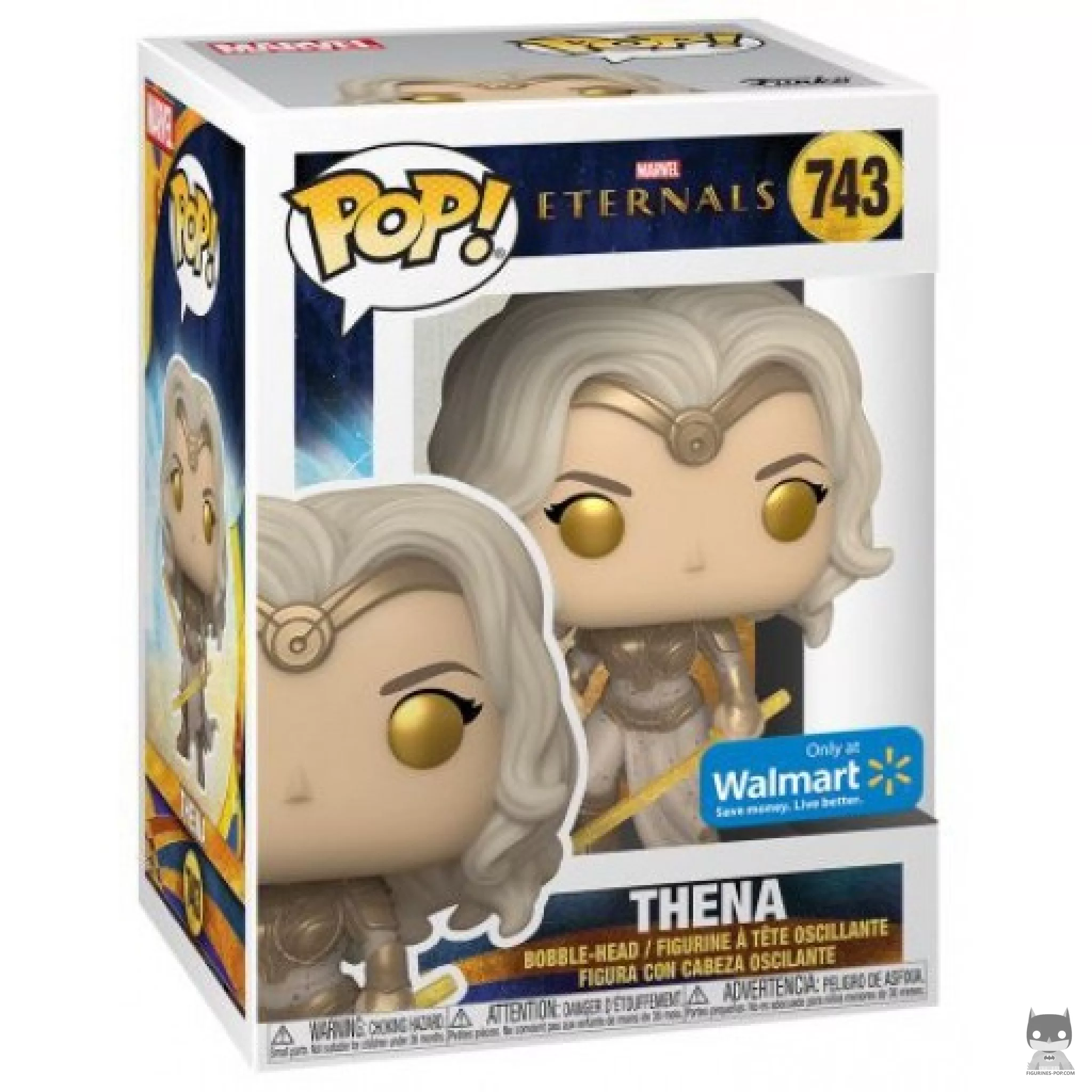 Figura Funko Pop! Thena con dos espadas en su caja