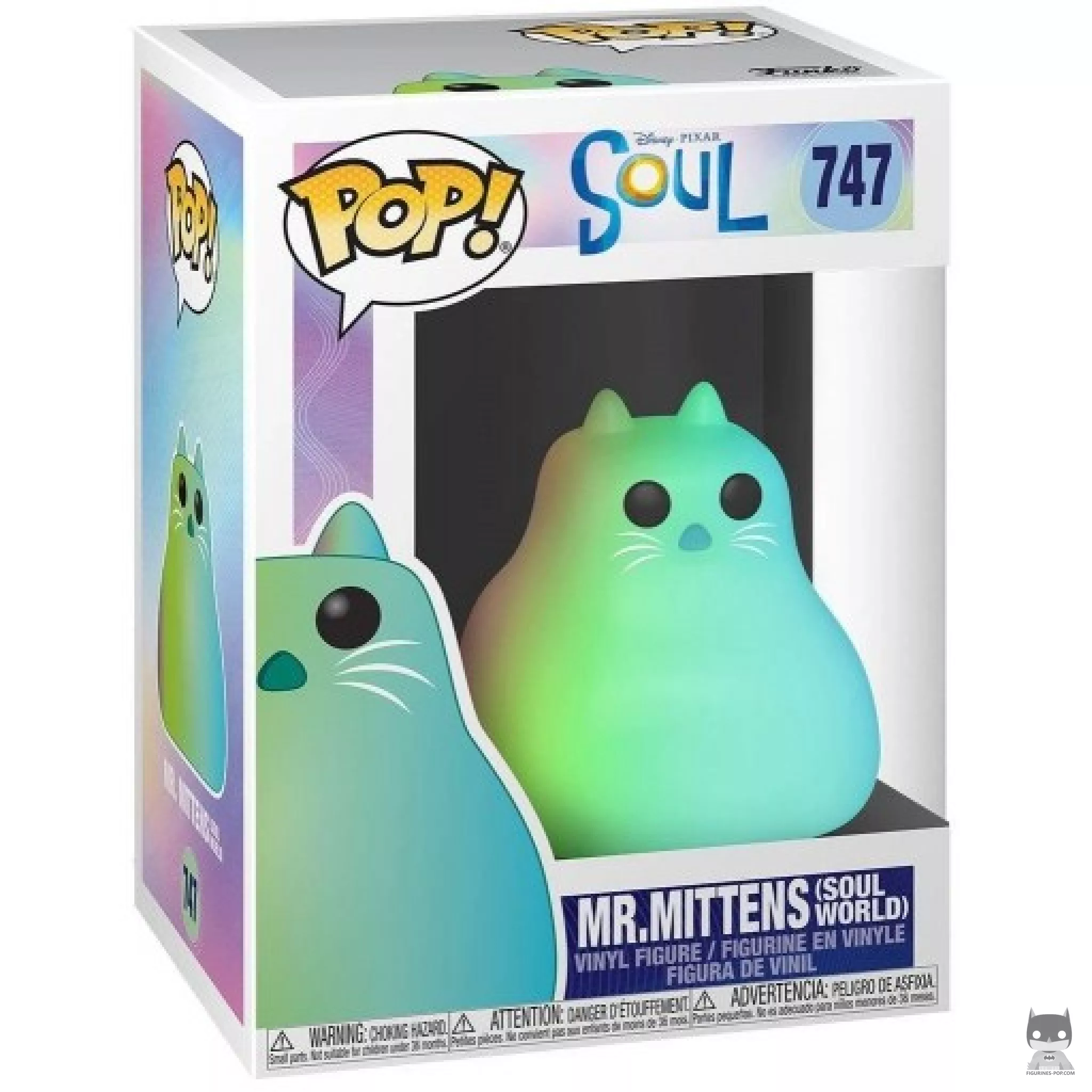 Figura Funko Pop! Mr. Mittens (Mundo de las almas) en su caja