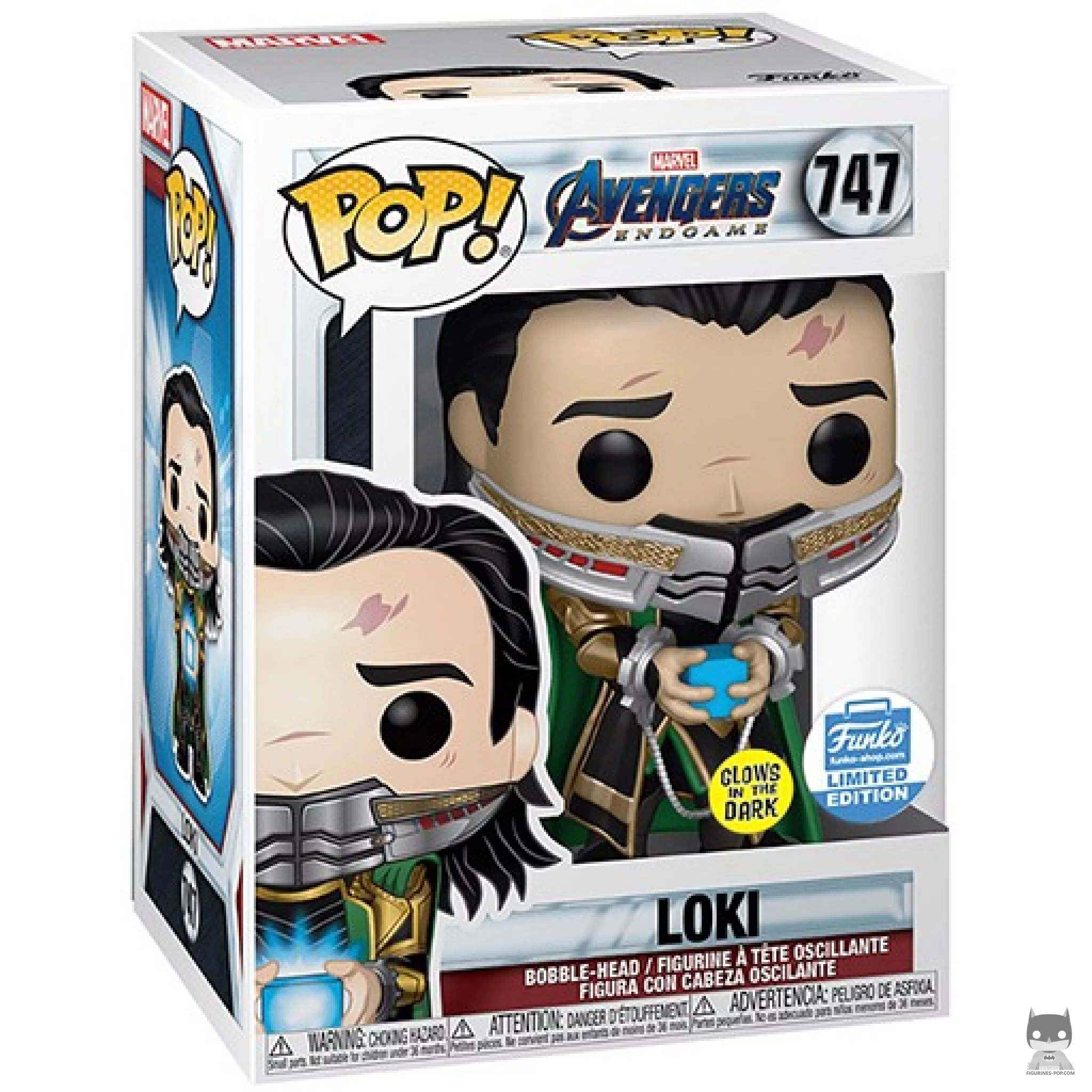 Figura Funko Pop! Loki en su caja