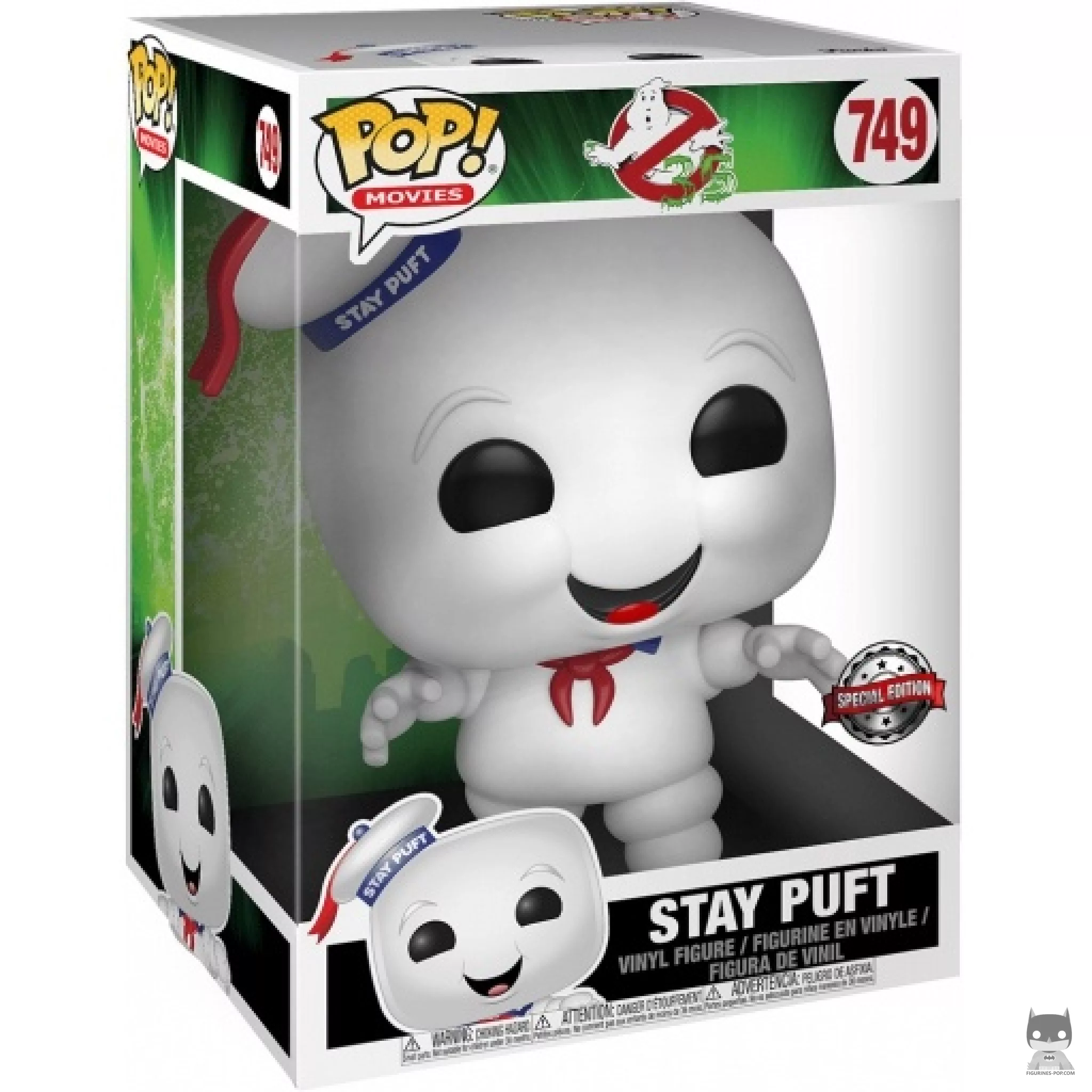 Figura Funko Pop! Hombre de Malvavisco Stay Puft (Supersized) en su caja