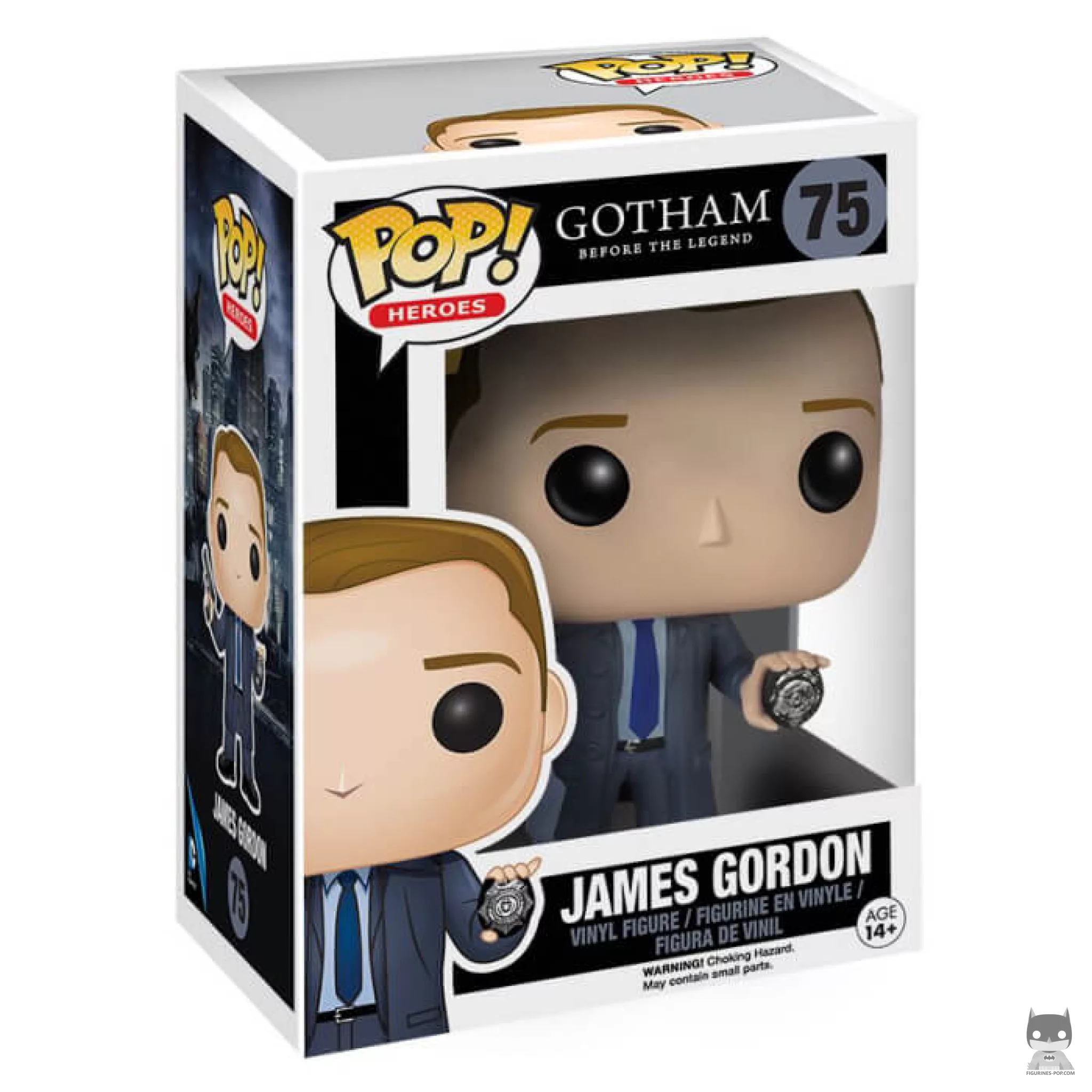 Figura Funko Pop! James Gordon en su caja