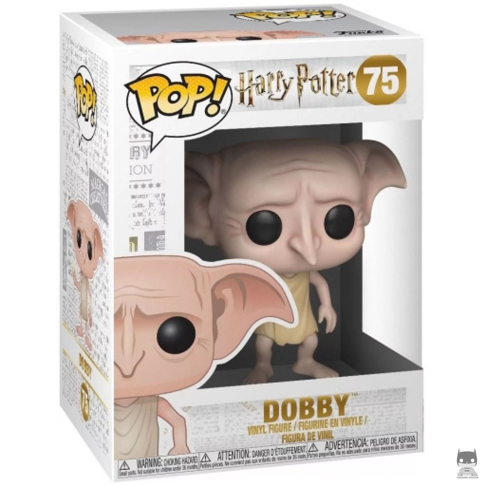 Figura Funko Pop! Dobby chasqueando los dedos en su caja