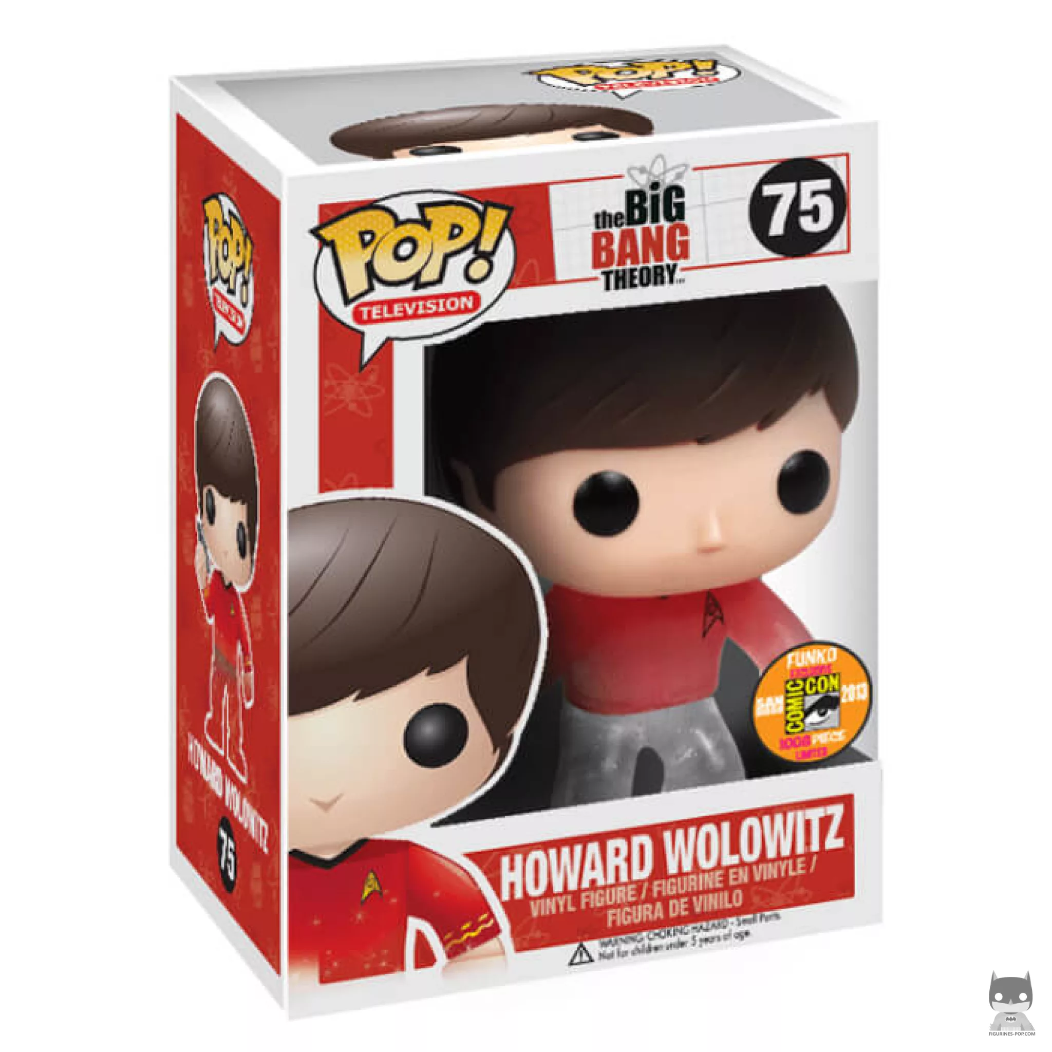 Figura Funko Pop! Howard Wolowitz (Star Trek) (Fade) en su caja