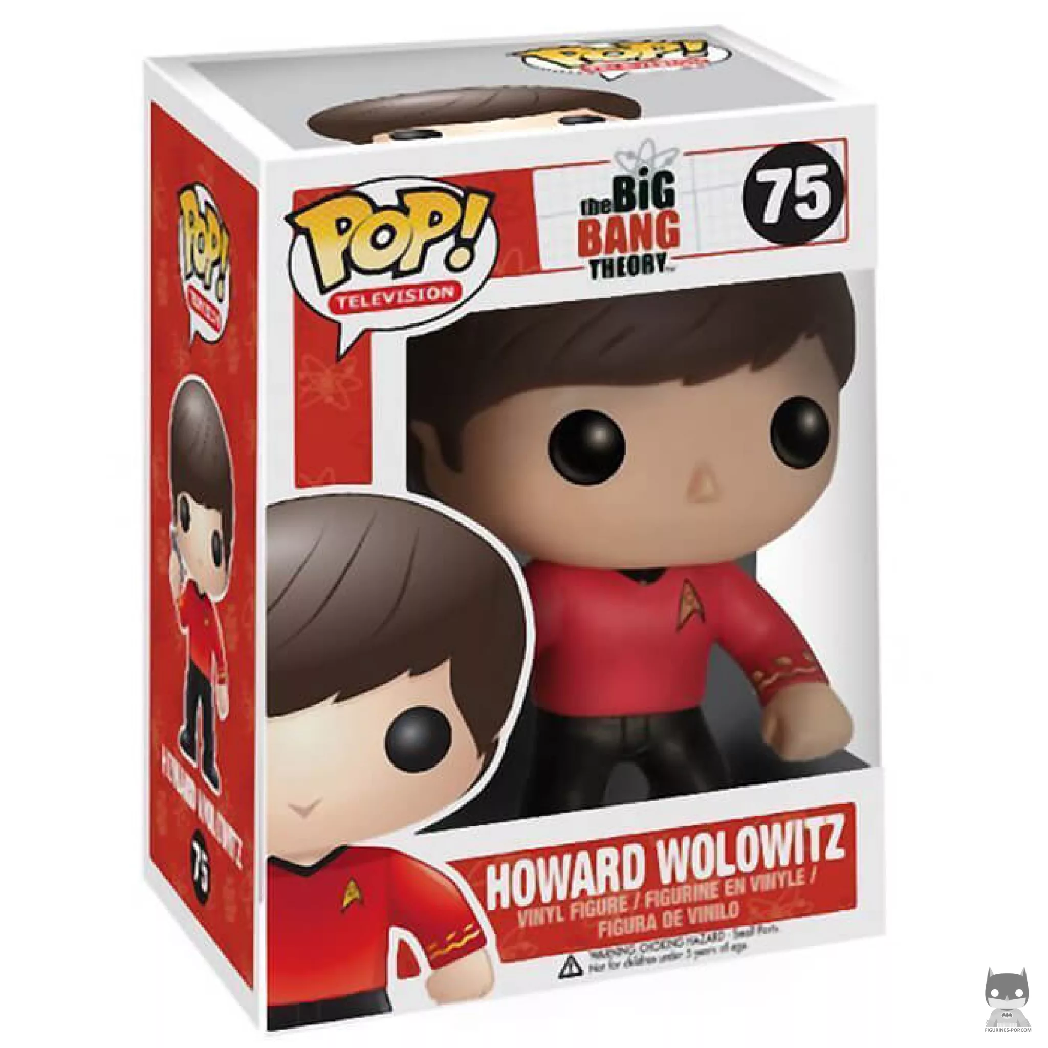 Figura Funko Pop! Howard Wolowitz (Star Trek) en su caja