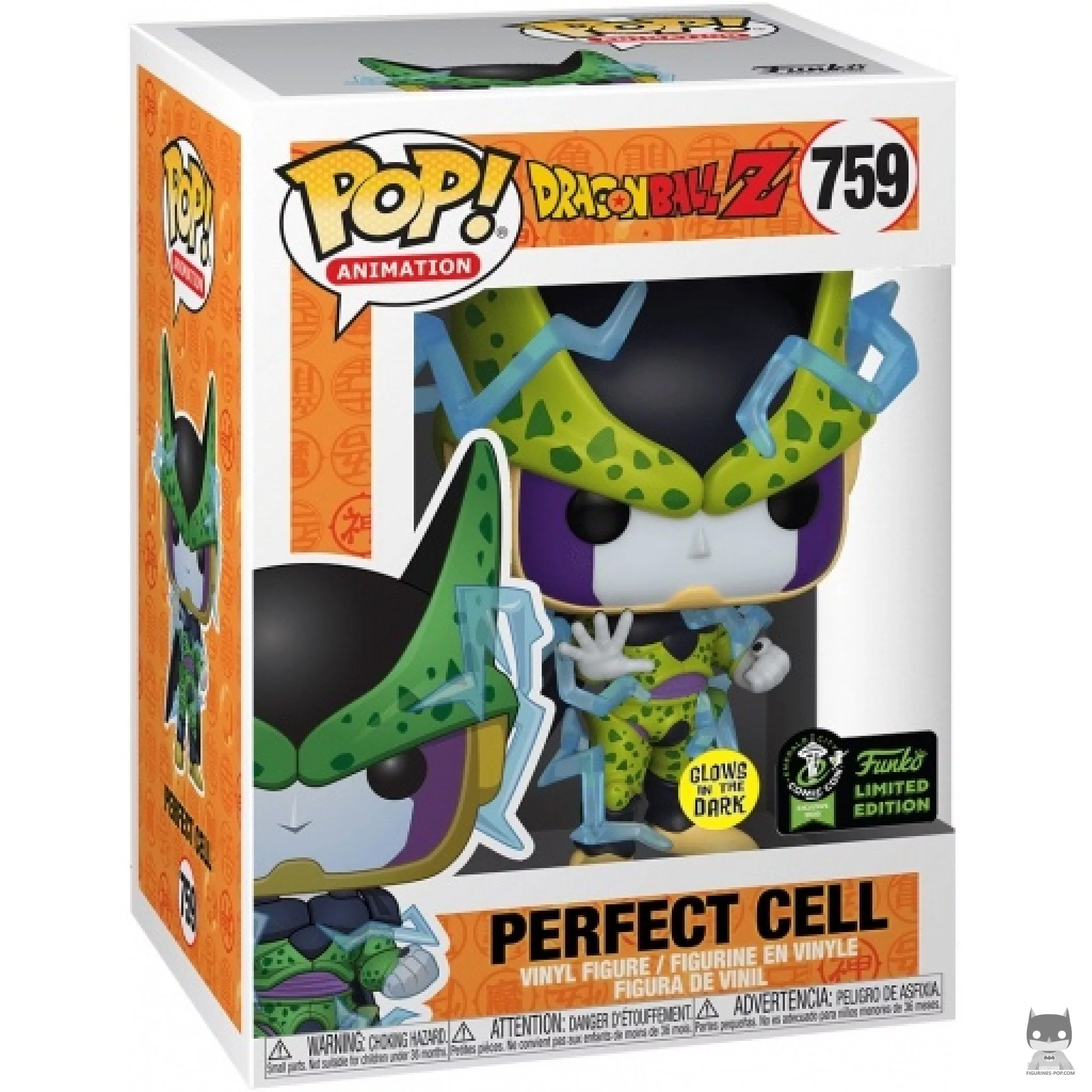 Figura Funko Pop! Cell Perfecto (Brilla en la oscuridad) en su caja