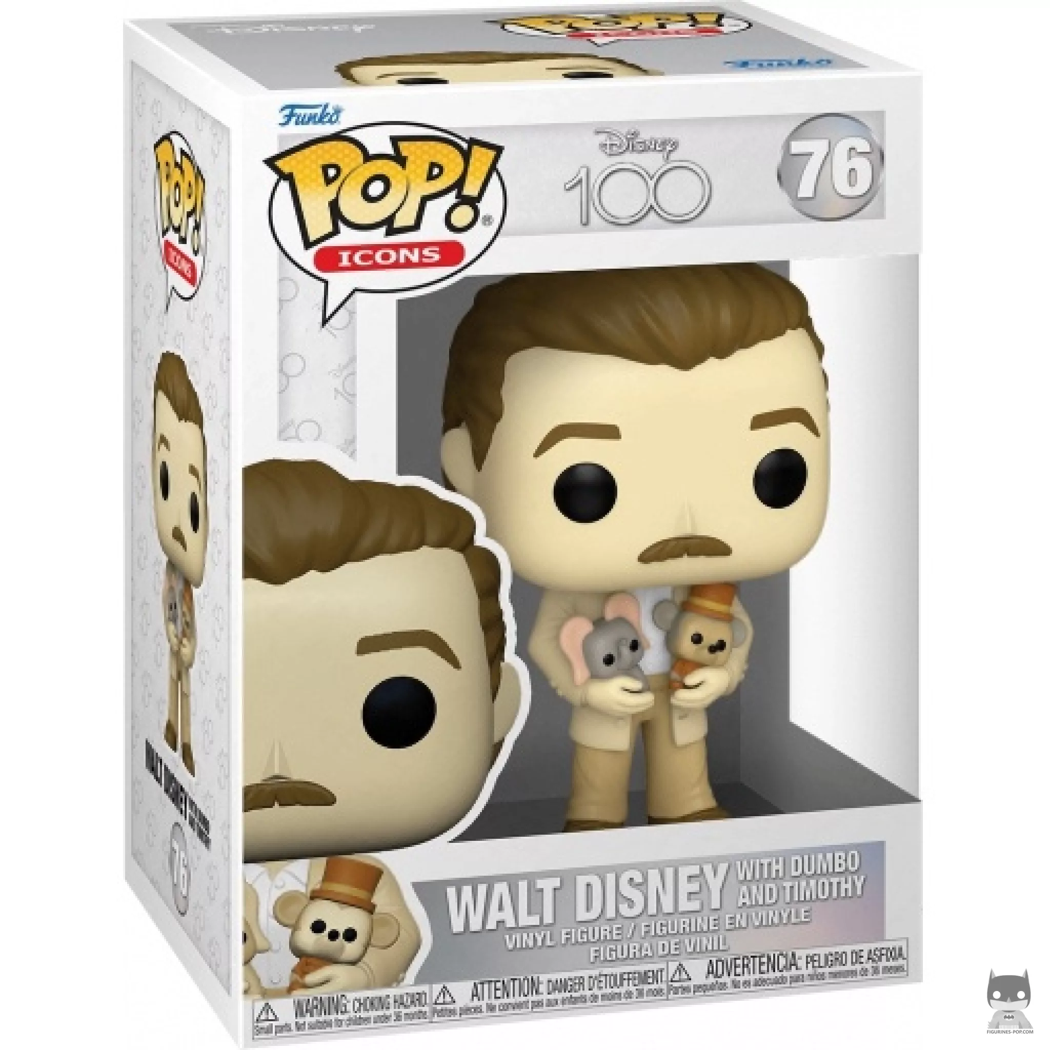 Figura Funko Pop! Walt Disney con Dumbo & Timothy en su caja