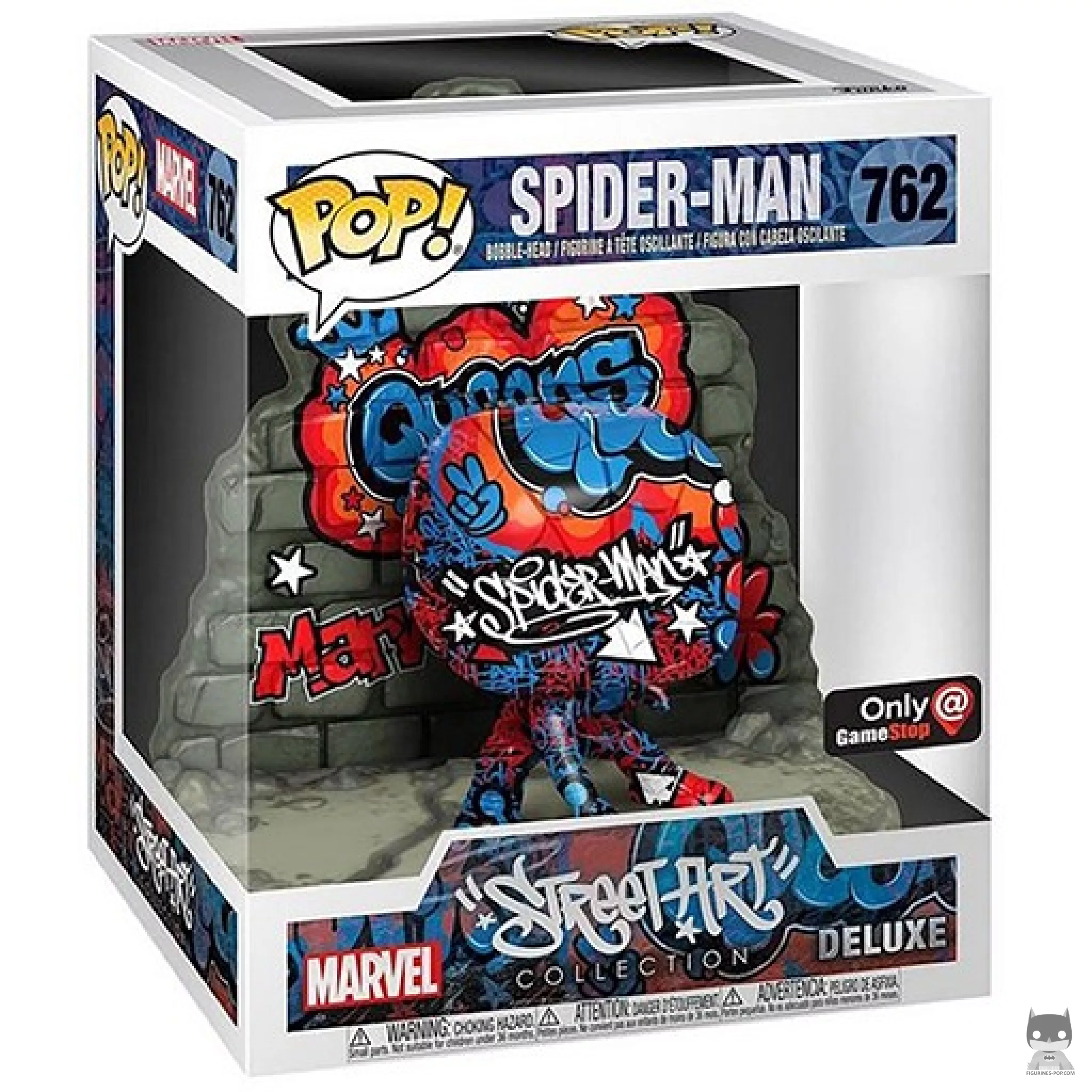 Figura Funko Pop! Spider-Man Street Art en su caja