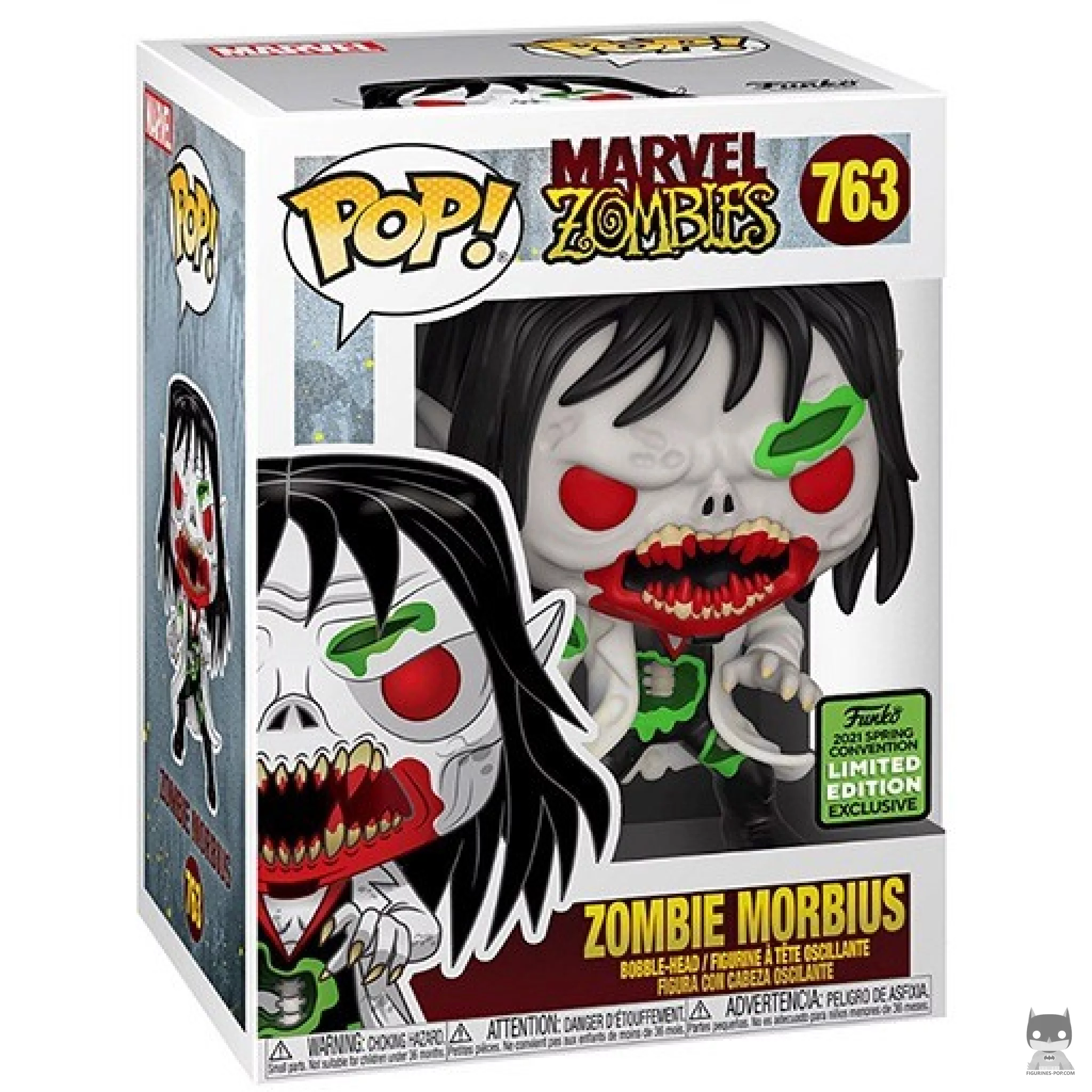 Figura Funko Pop! Morbius zombi en su caja
