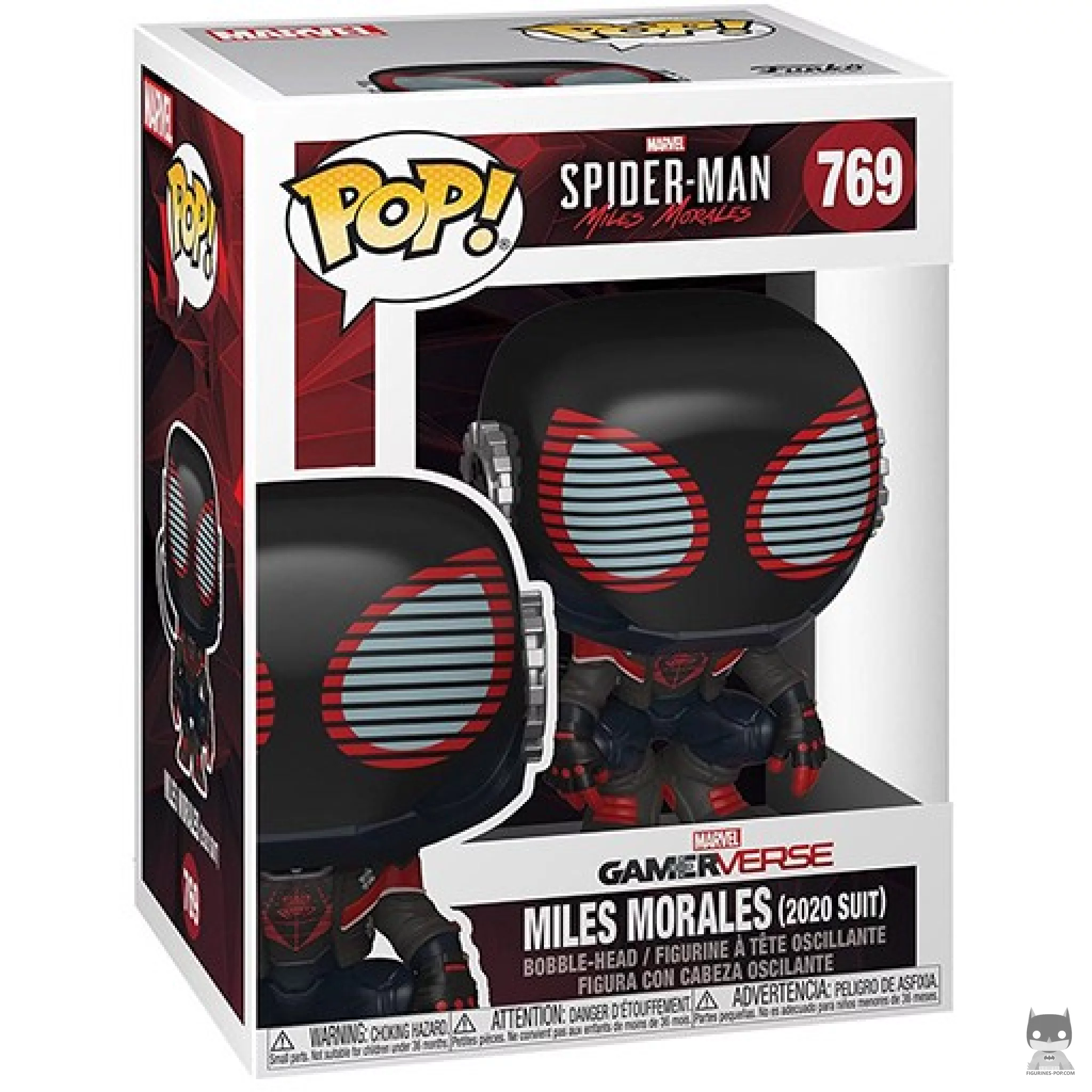 Figura Funko Pop! Miles Morales (Traje 2020) en su caja