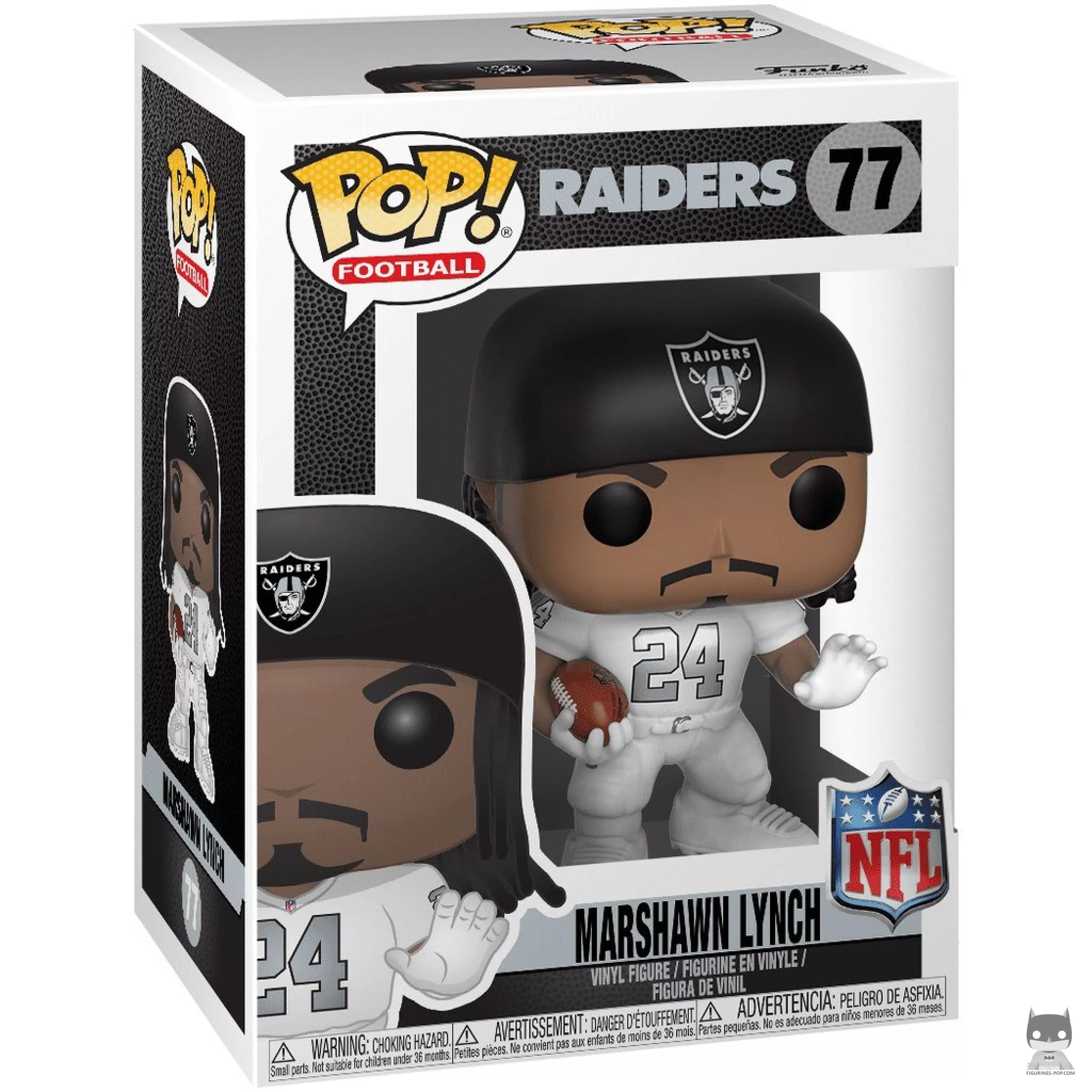 Figura Funko Pop! Marshawn Lynch en su caja