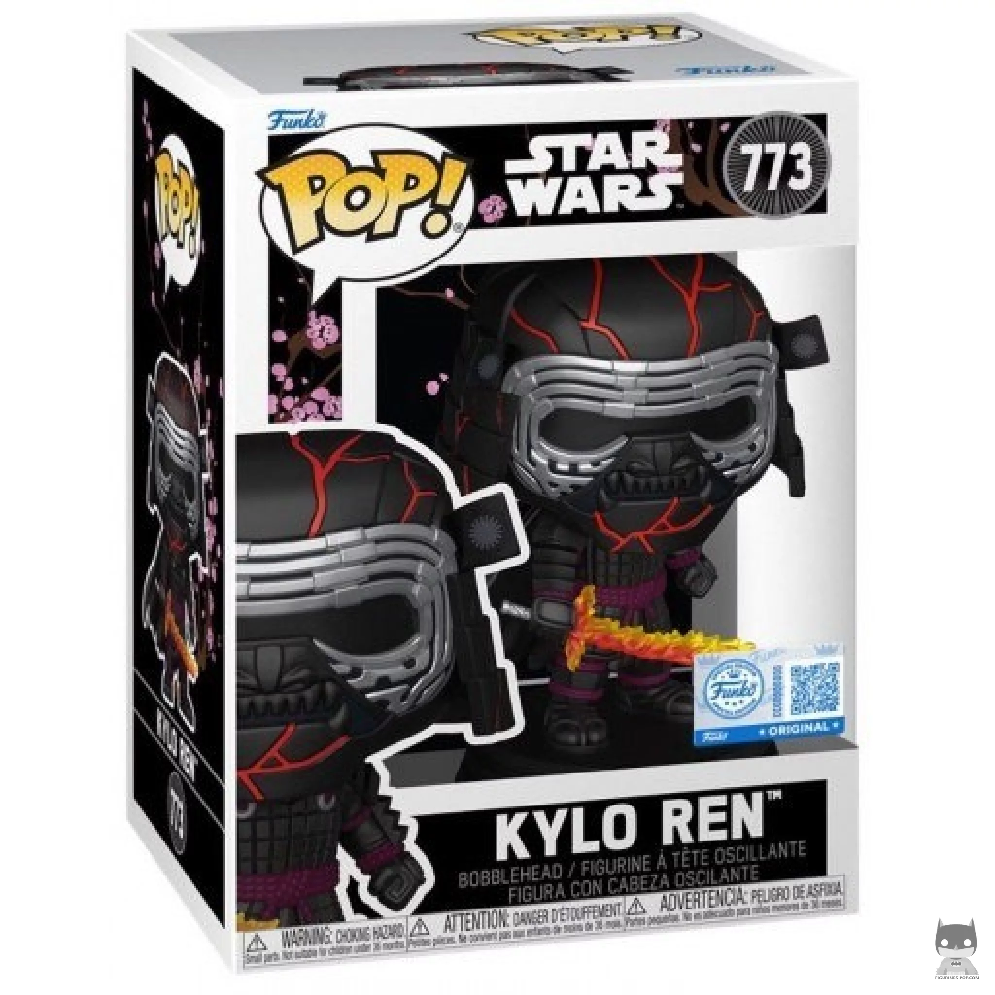 Figura Funko Pop! Kylo Ren (Samurái) en su caja