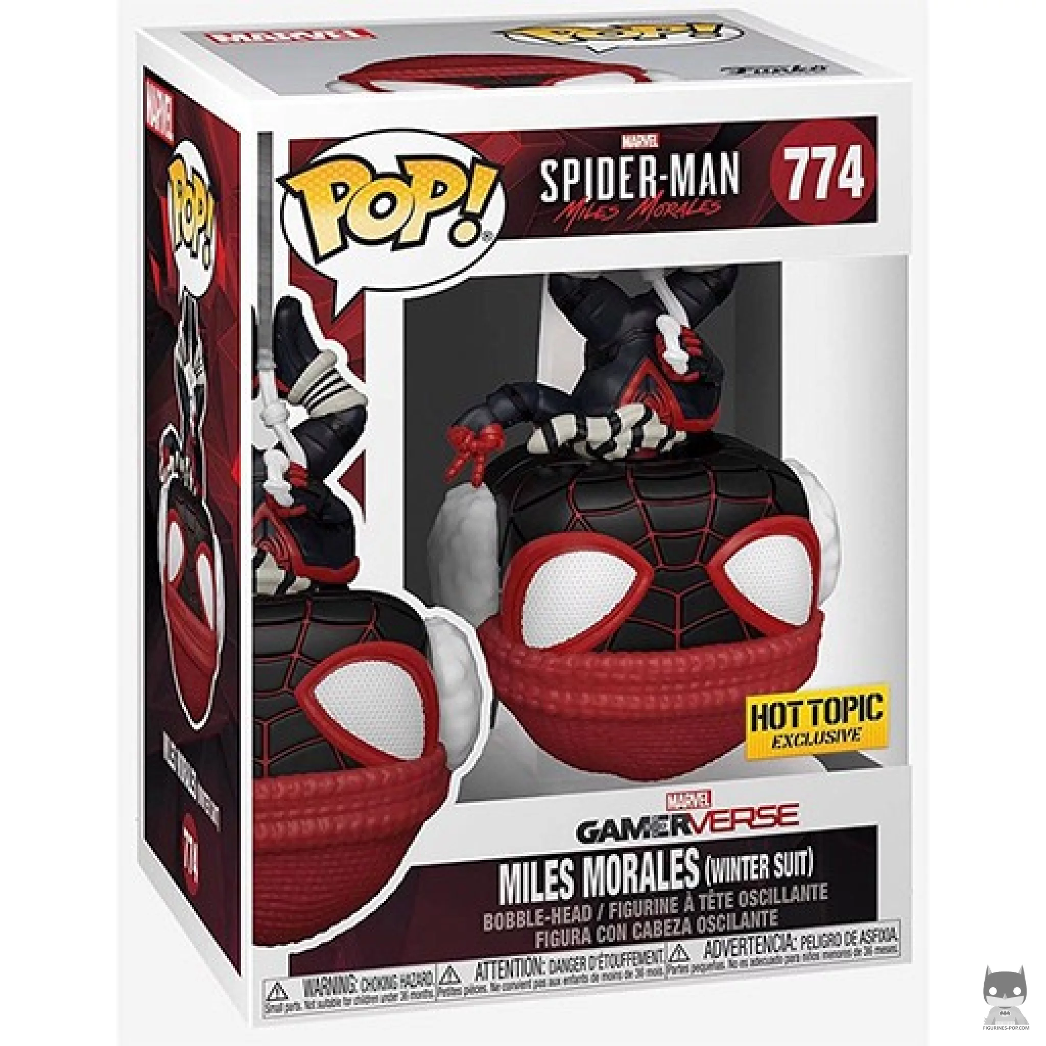 Figura Funko Pop! Miles Morales (Traje de invierno) en su caja