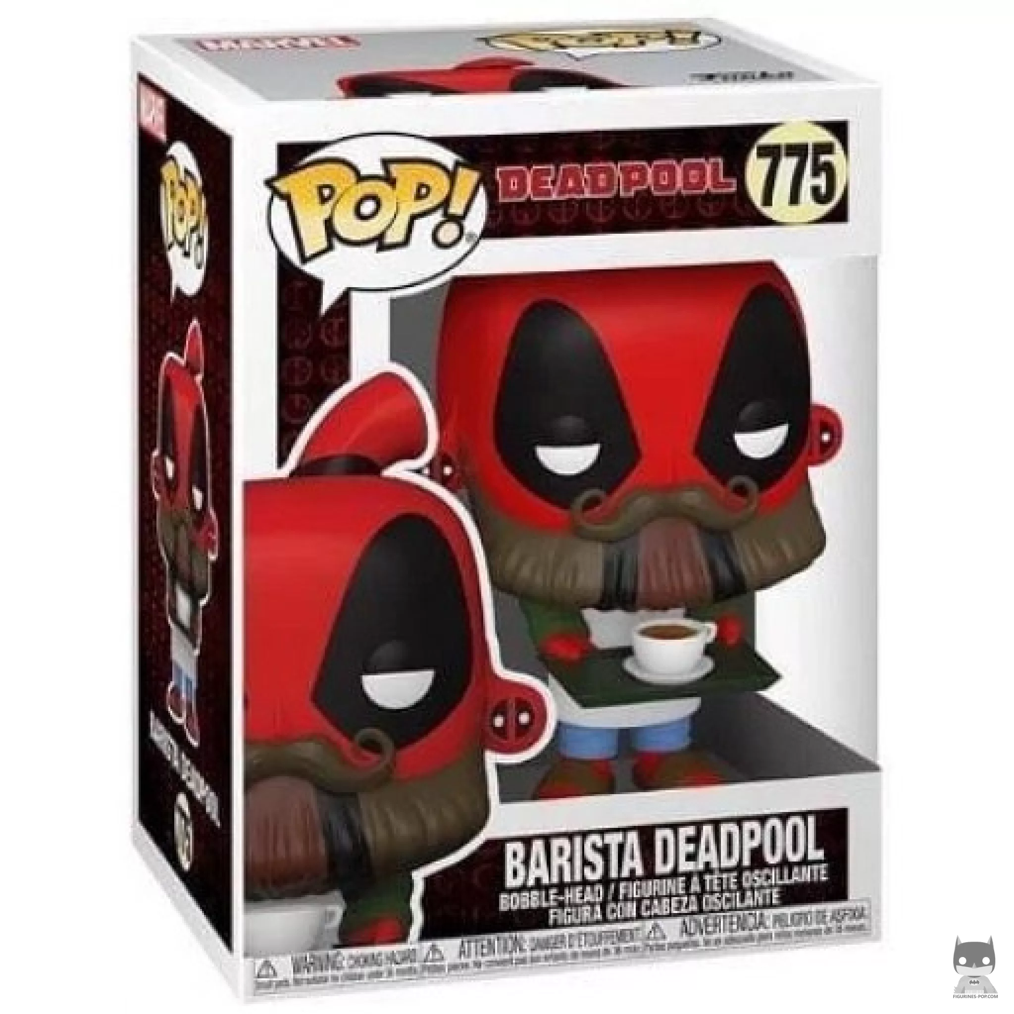 Figura Funko Pop! Deadpool barista en su caja