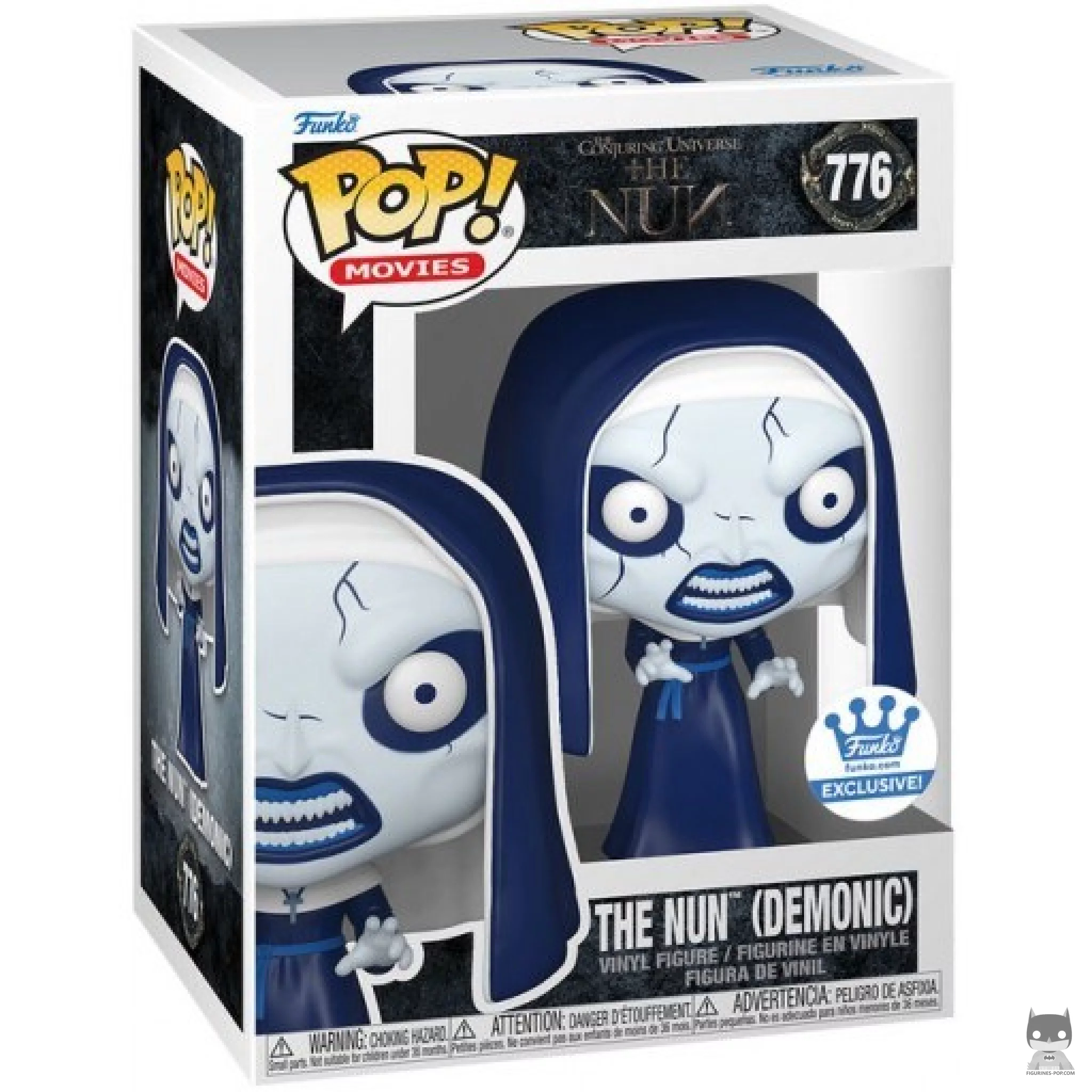 Figura Funko Pop! La Monja a la luz de la luna (Demoníaca) en su caja