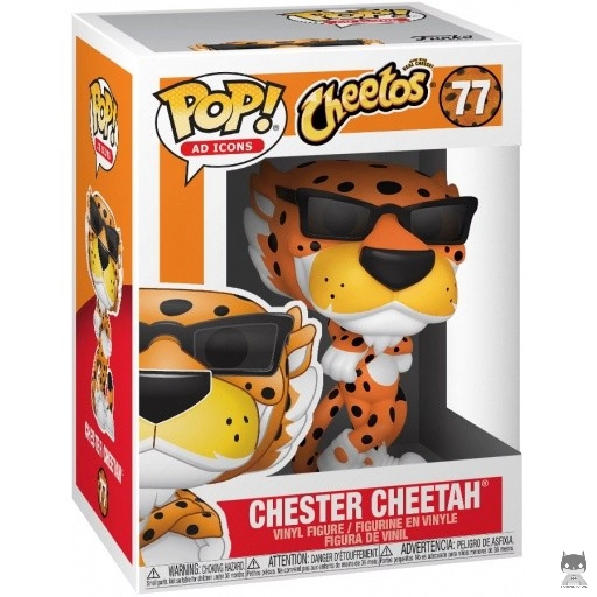 Figura Funko Pop! Chester Cheetah en su caja