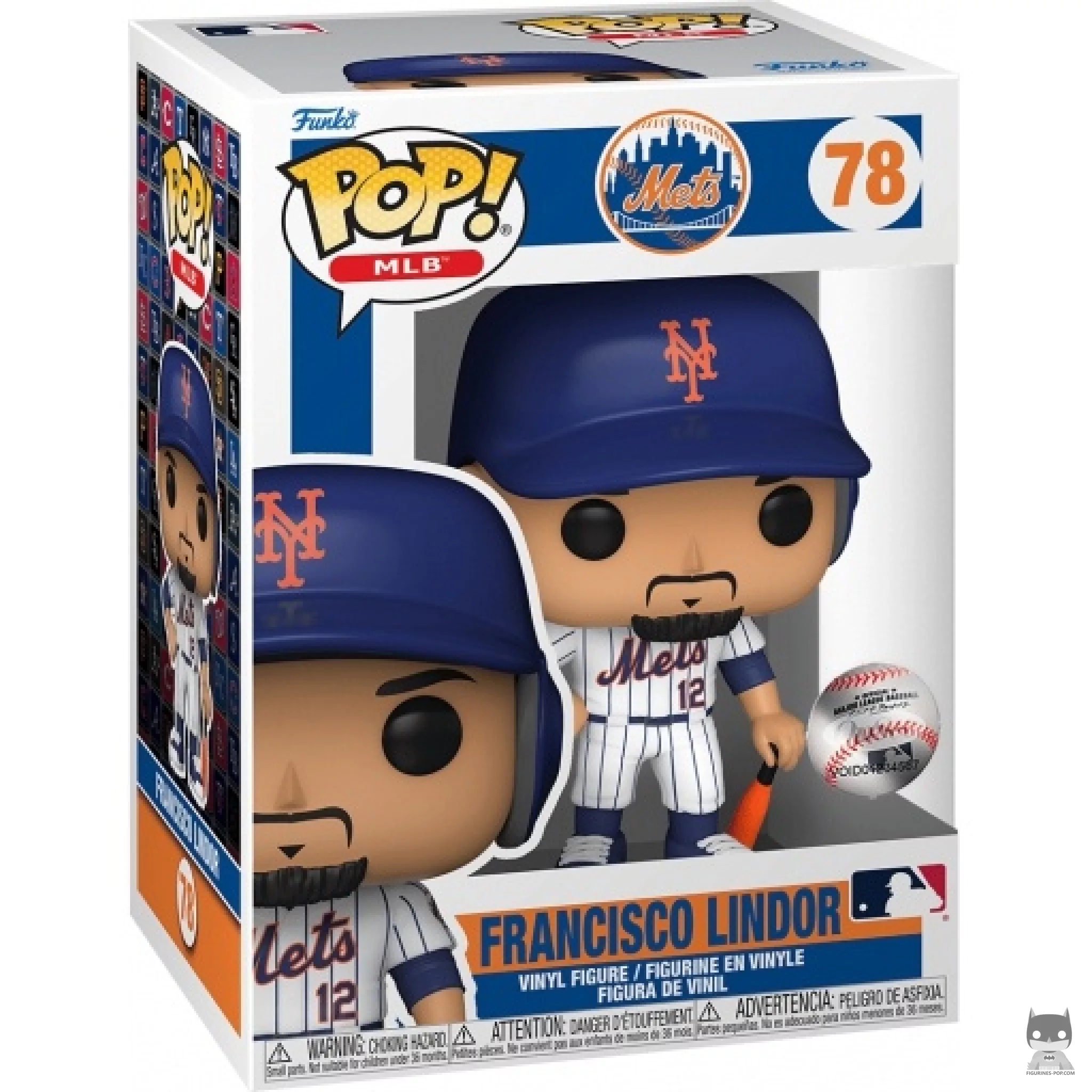 Figura Funko Pop! Francisco Lindor en su caja