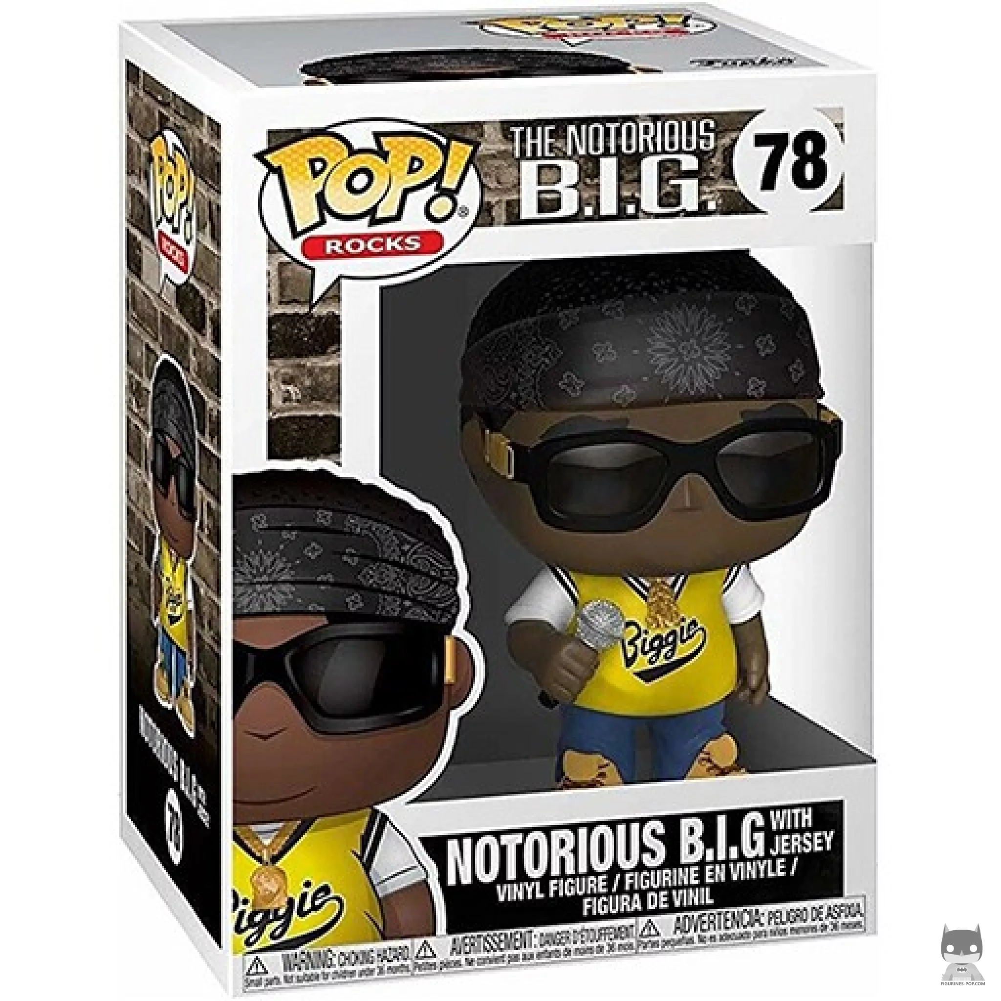 Figura Funko Pop! Notorious B.I.G en su caja