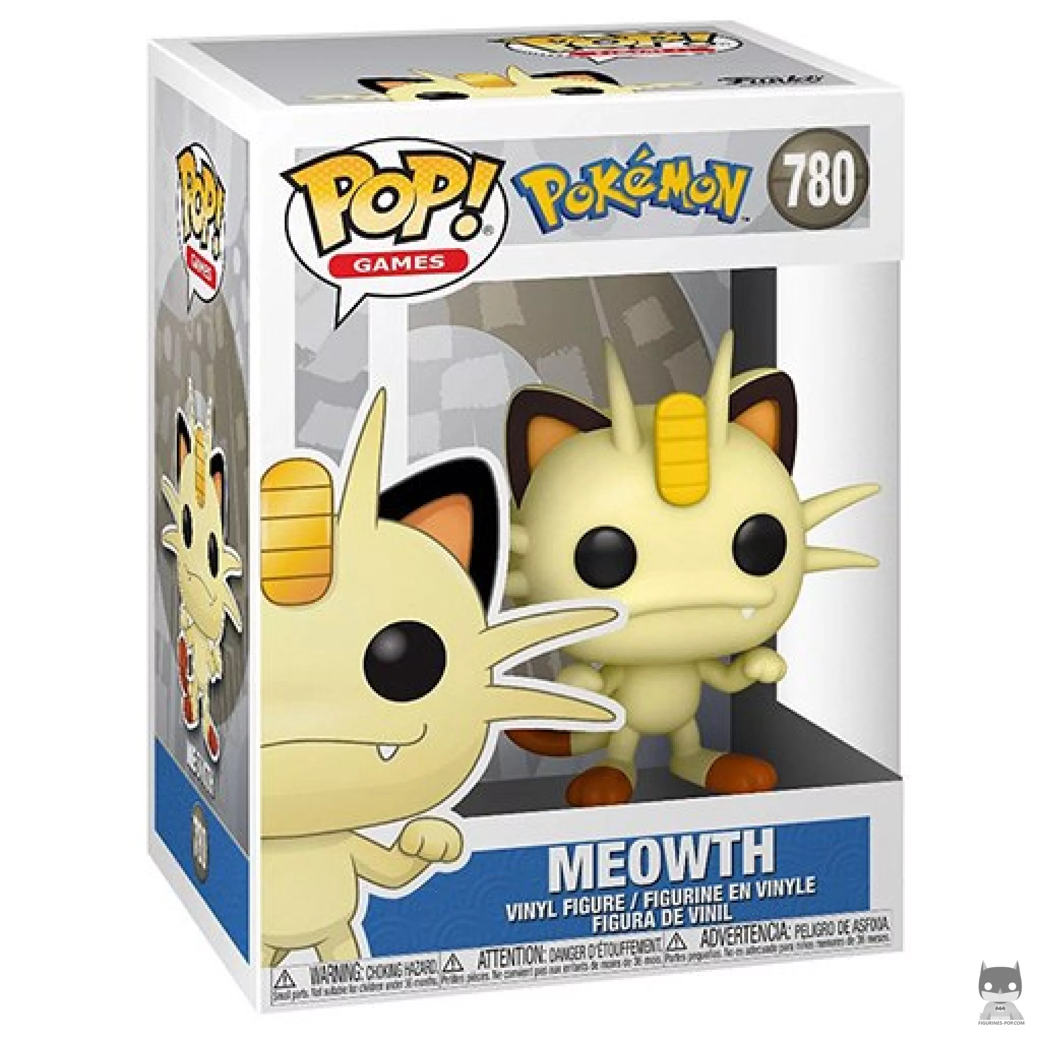Figura Funko Pop! Meowth en su caja
