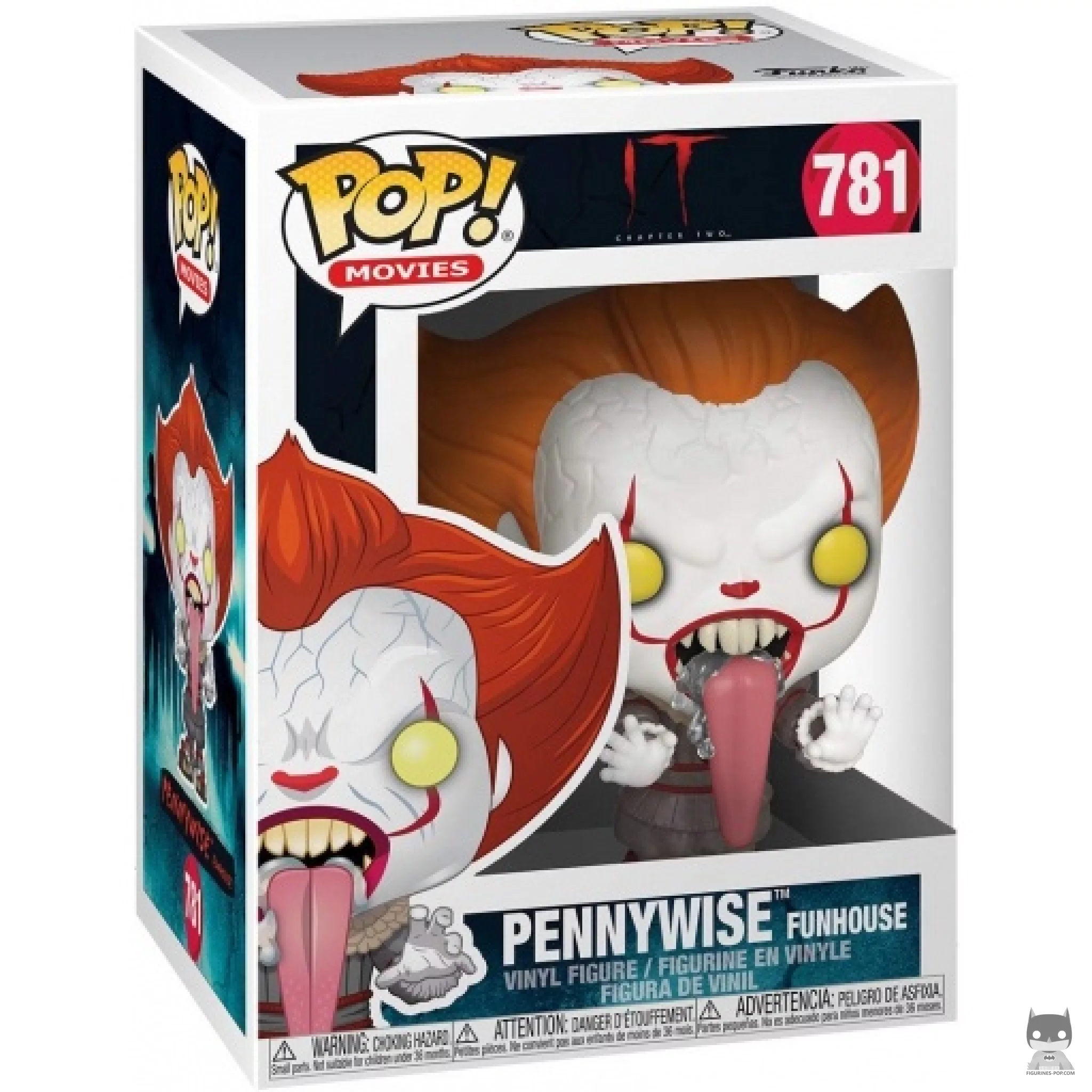 Figura Funko Pop! Pennywise casa de la risa en su caja