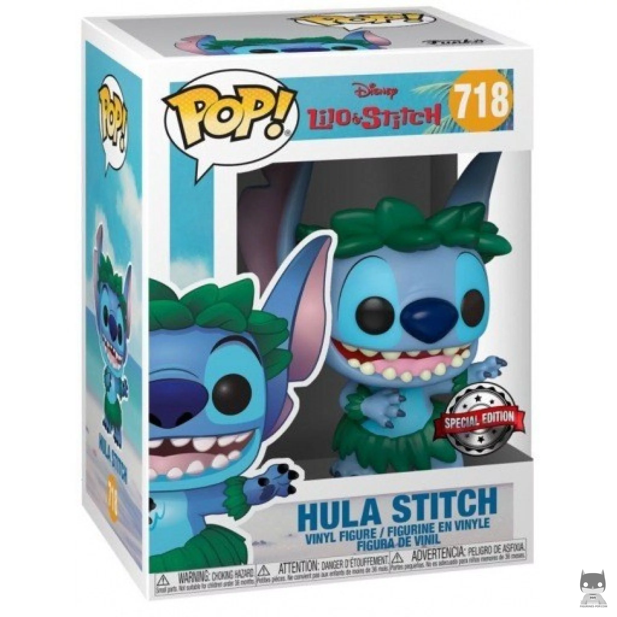 Figura Funko Pop! Stitch hula en su caja