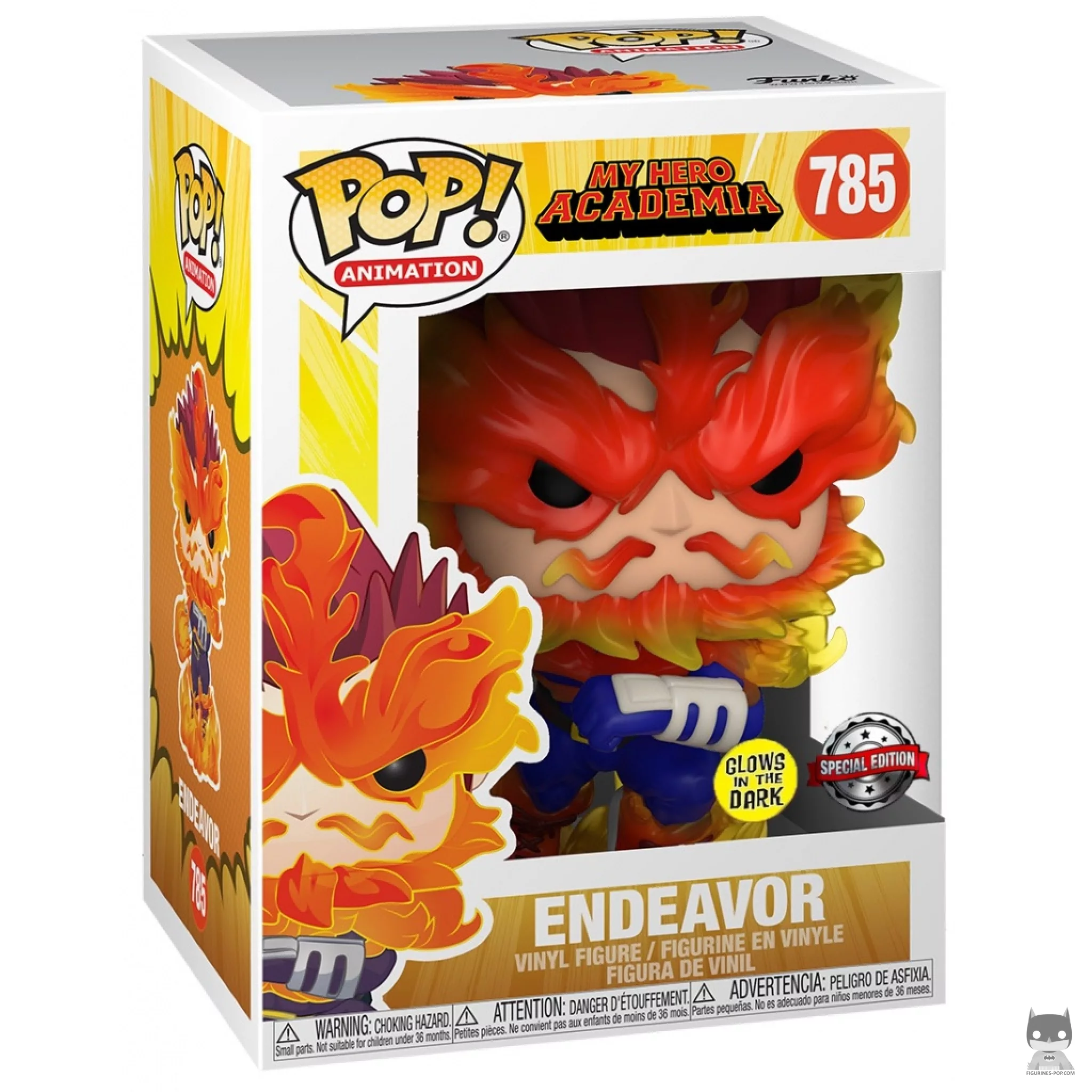 Figura Funko Pop! Endeavor (Brilla en la oscuridad) en su caja