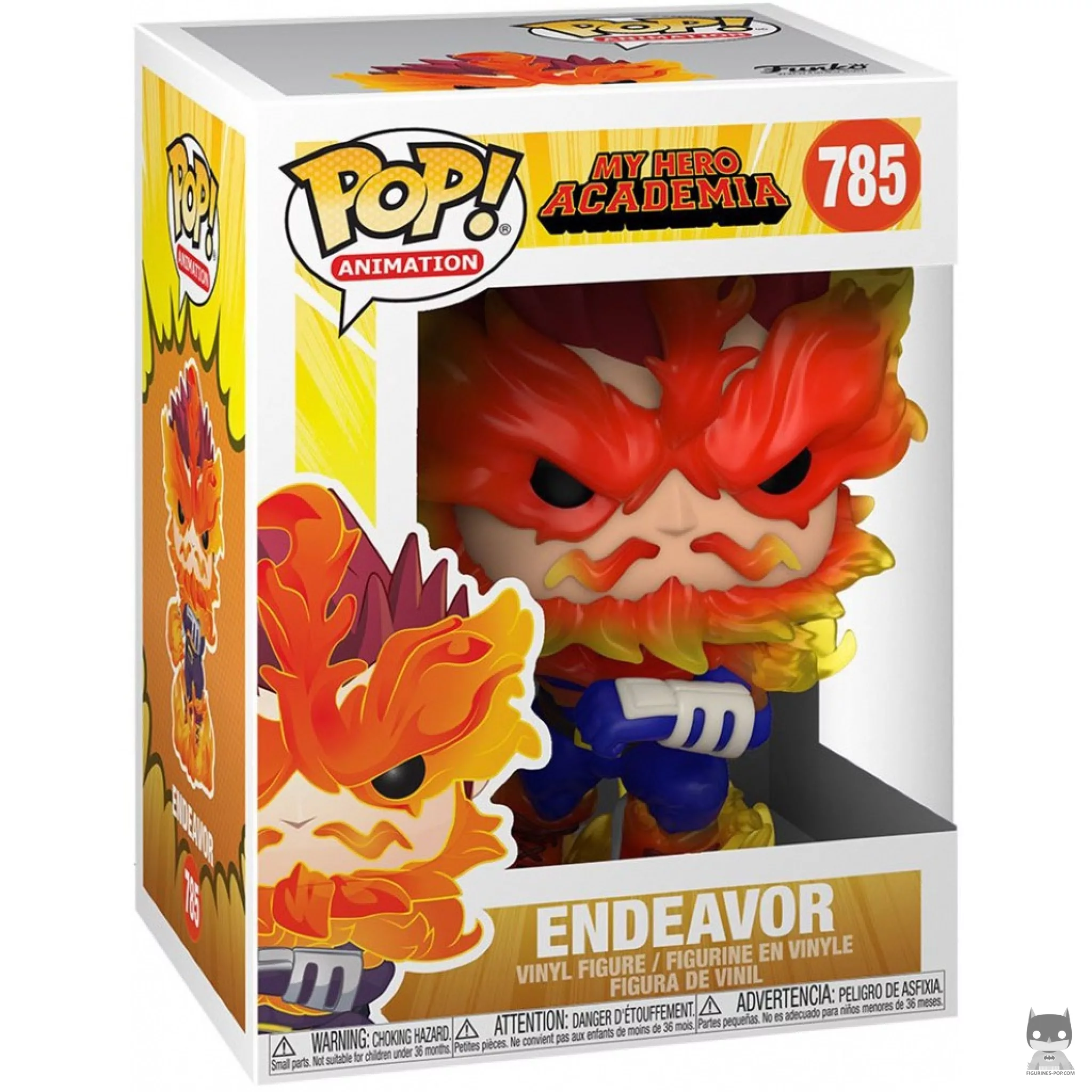 Figura Funko Pop! Endeavor en su caja
