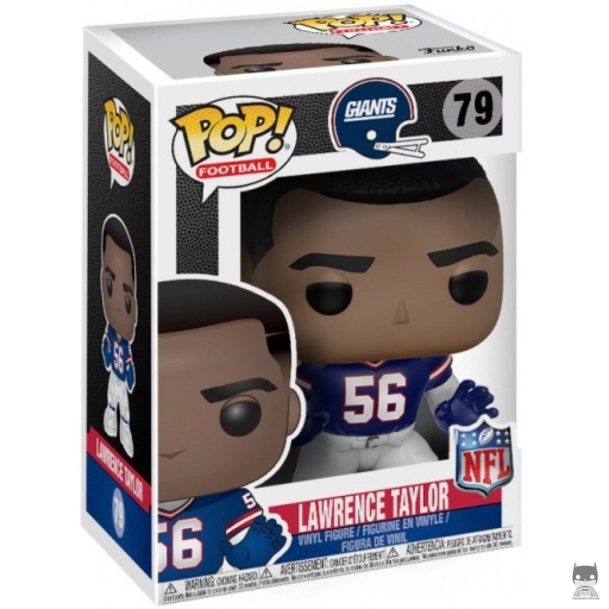Figura Funko Pop! Lawrence Taylor (Giants retro) en su caja