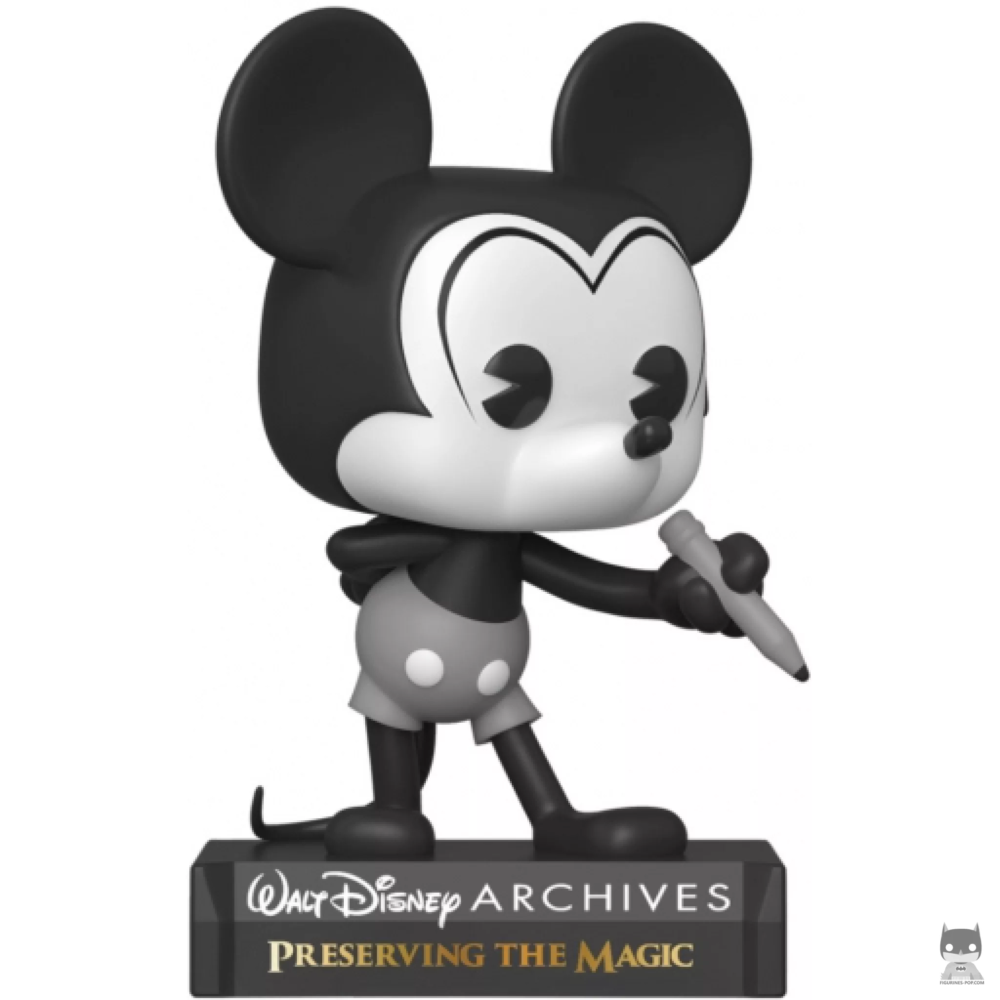 Figura Funko Pop! Mickey Plane Crazy (Blanco y negro) (Mickey y sus amigos)