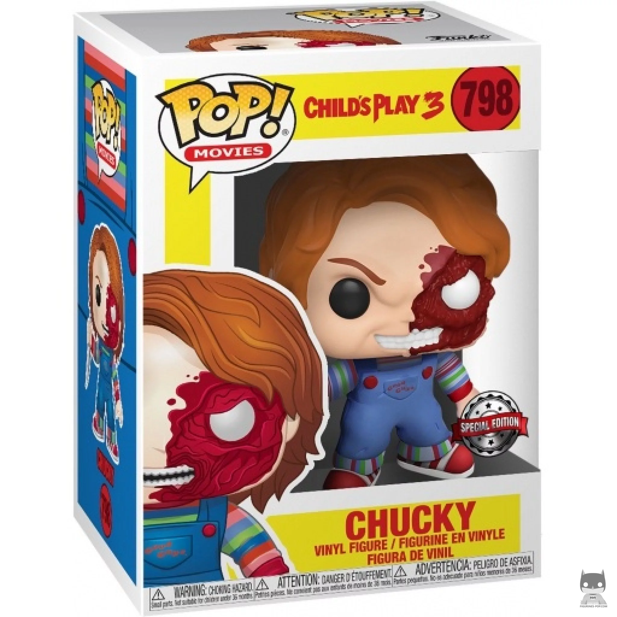 Figura Funko Pop! Chucky (Muñeco diabólico 3) en su caja