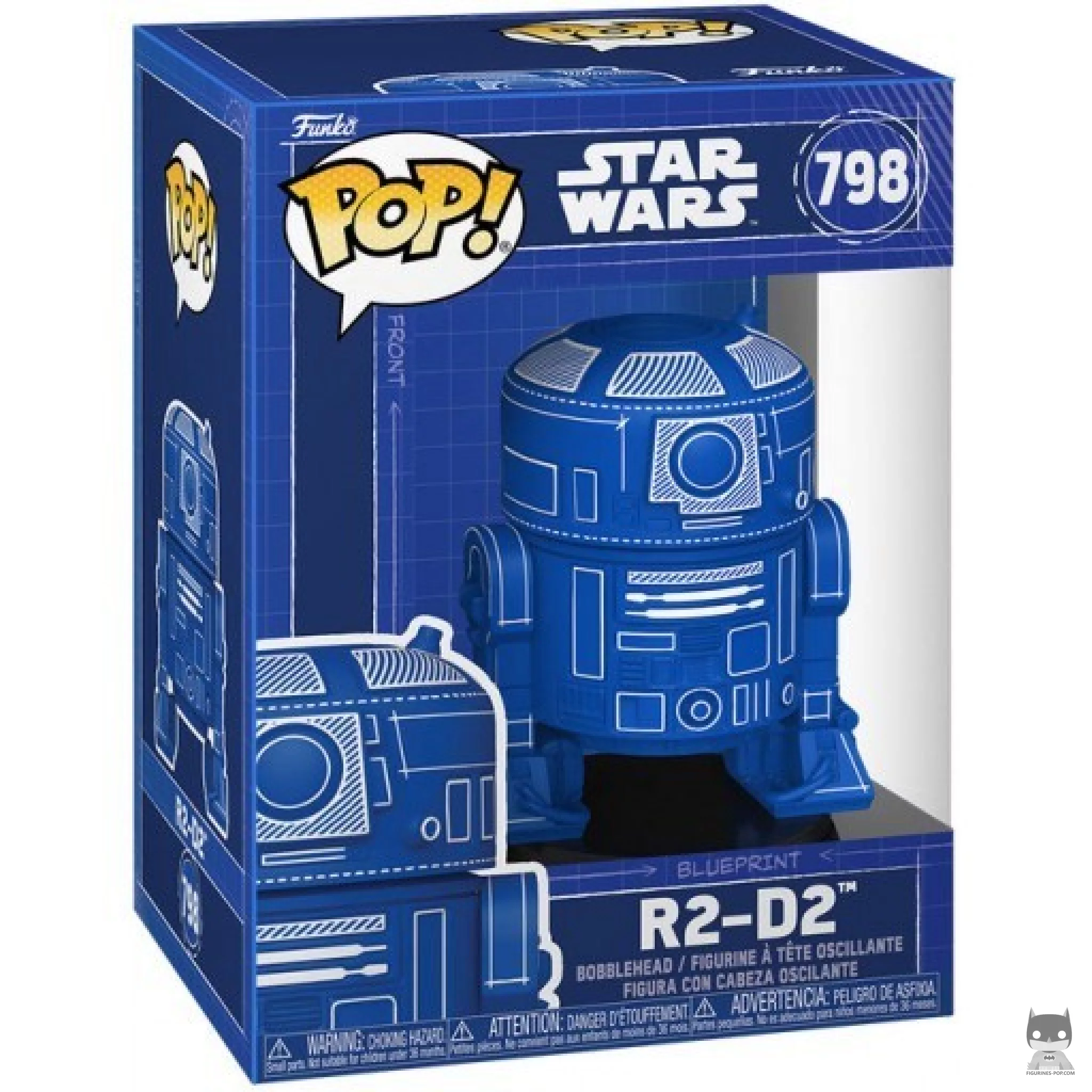 Figura Funko Pop! R2-D2 (Deco plano) en su caja
